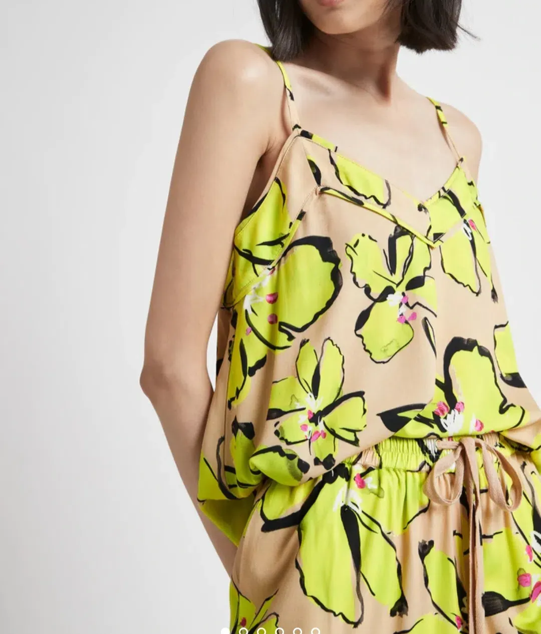 Aje Pelicano Citrus Bloom Strap Cami Top Print Size 12 for rent on The Volte - main image