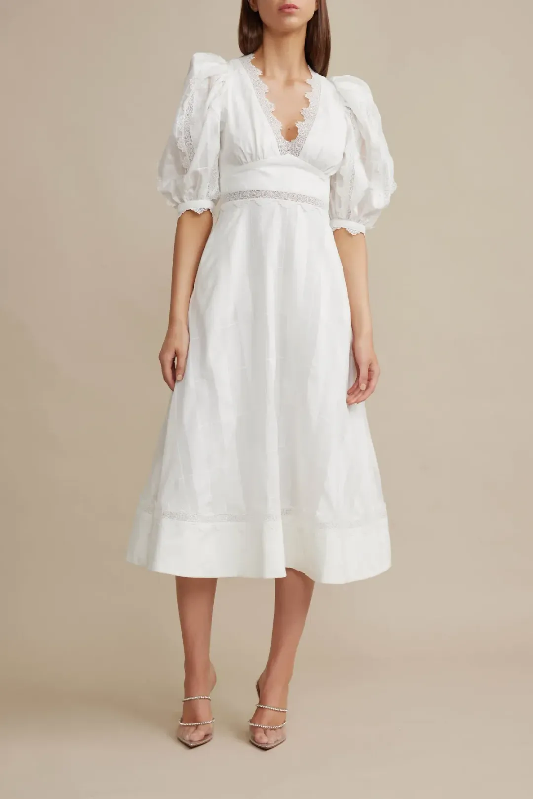 Acler Grampian Dress White Size 10 for rent on The Volte - main image