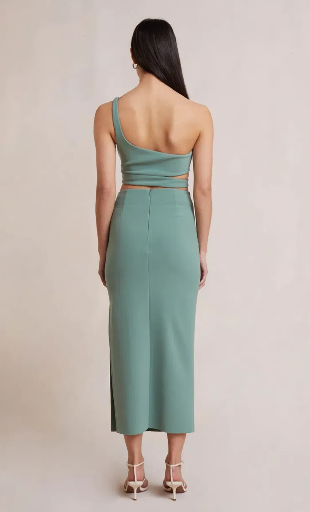 Bec and Bridge Ivy Crop and Skirt Set Green Size 8 for rent on The Volte - main image