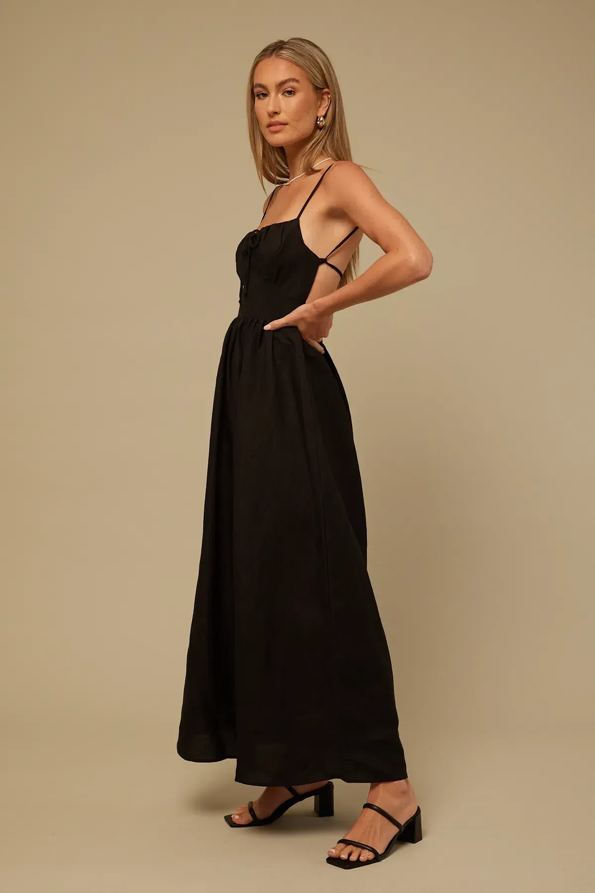 Perfect Stranger Endless Love Maxi Dress Black Size 4 - Image 2