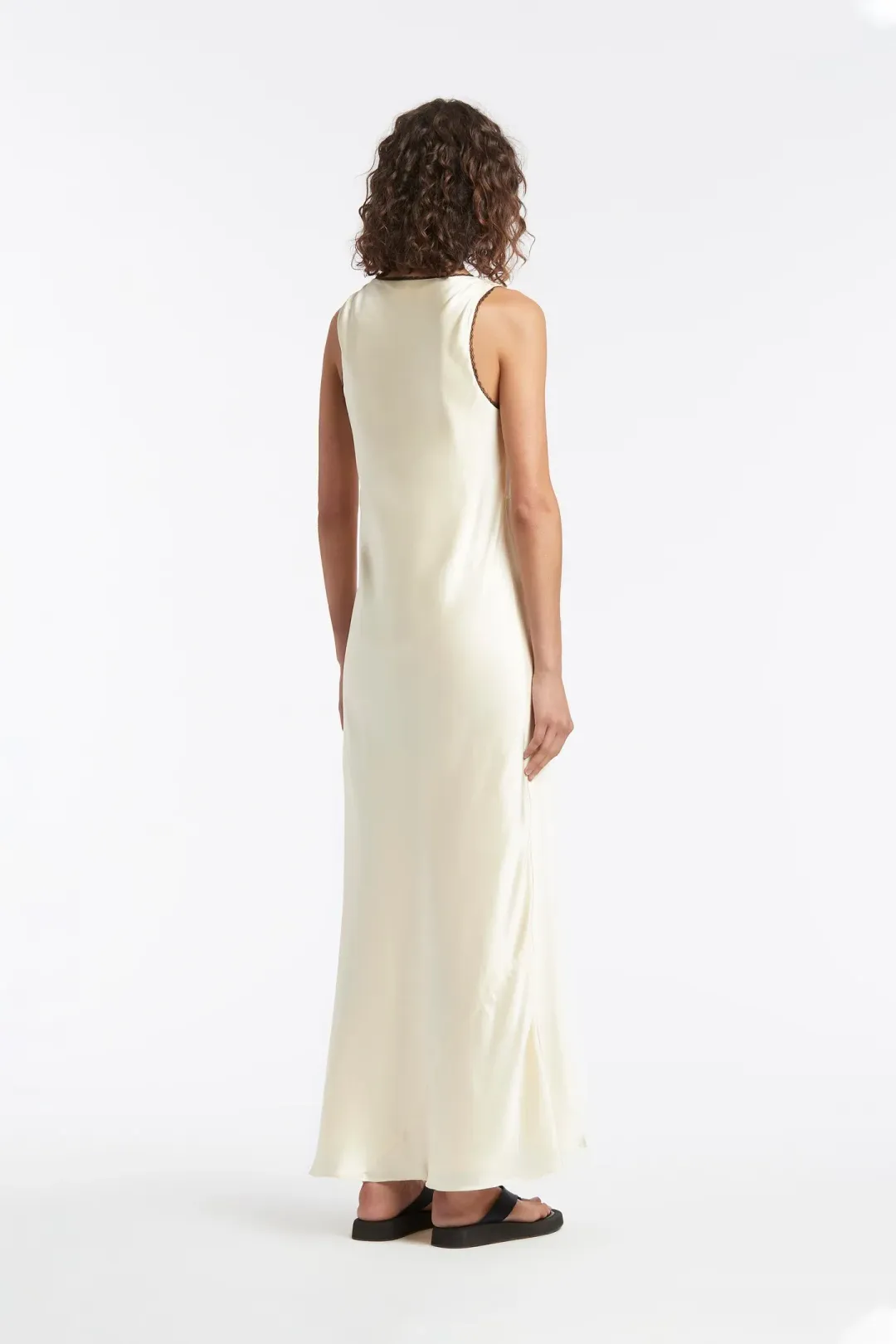 Sir the Label Willa V Neck Midi Dress Yellow Size 2 / AU 10 for rent on The Volte - main image