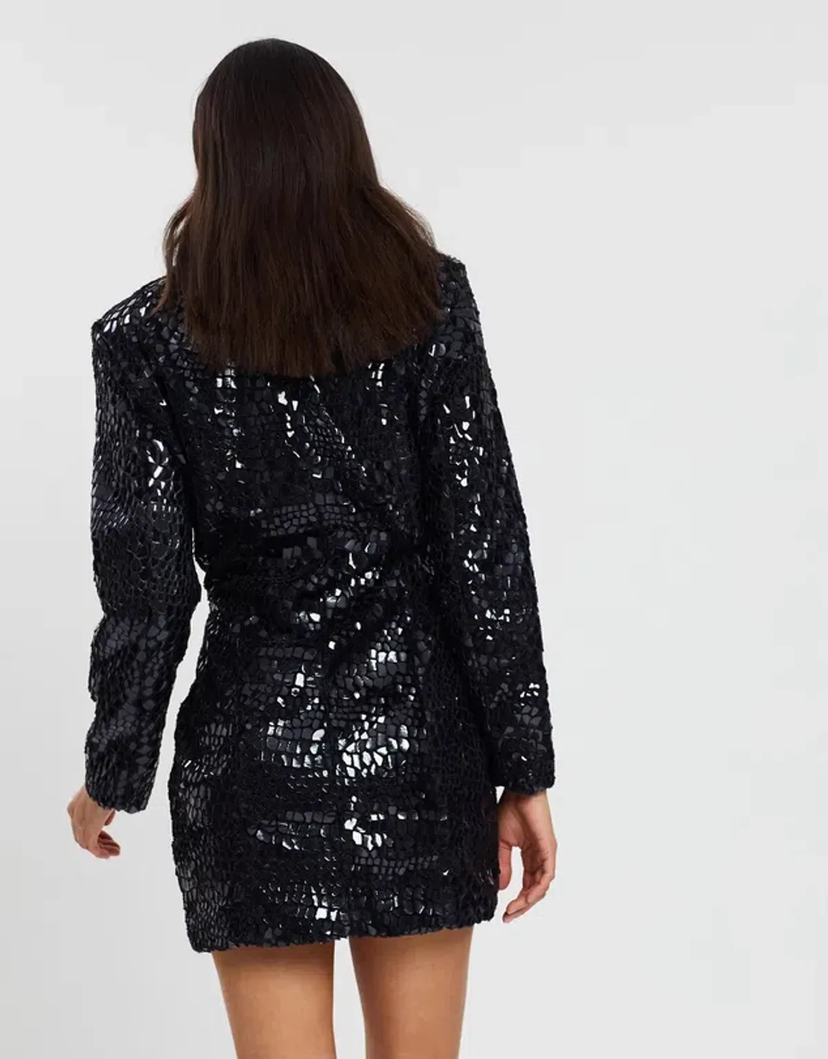 Eliya the Label Victoria Blazer Dress Black Size 10 - Image 3