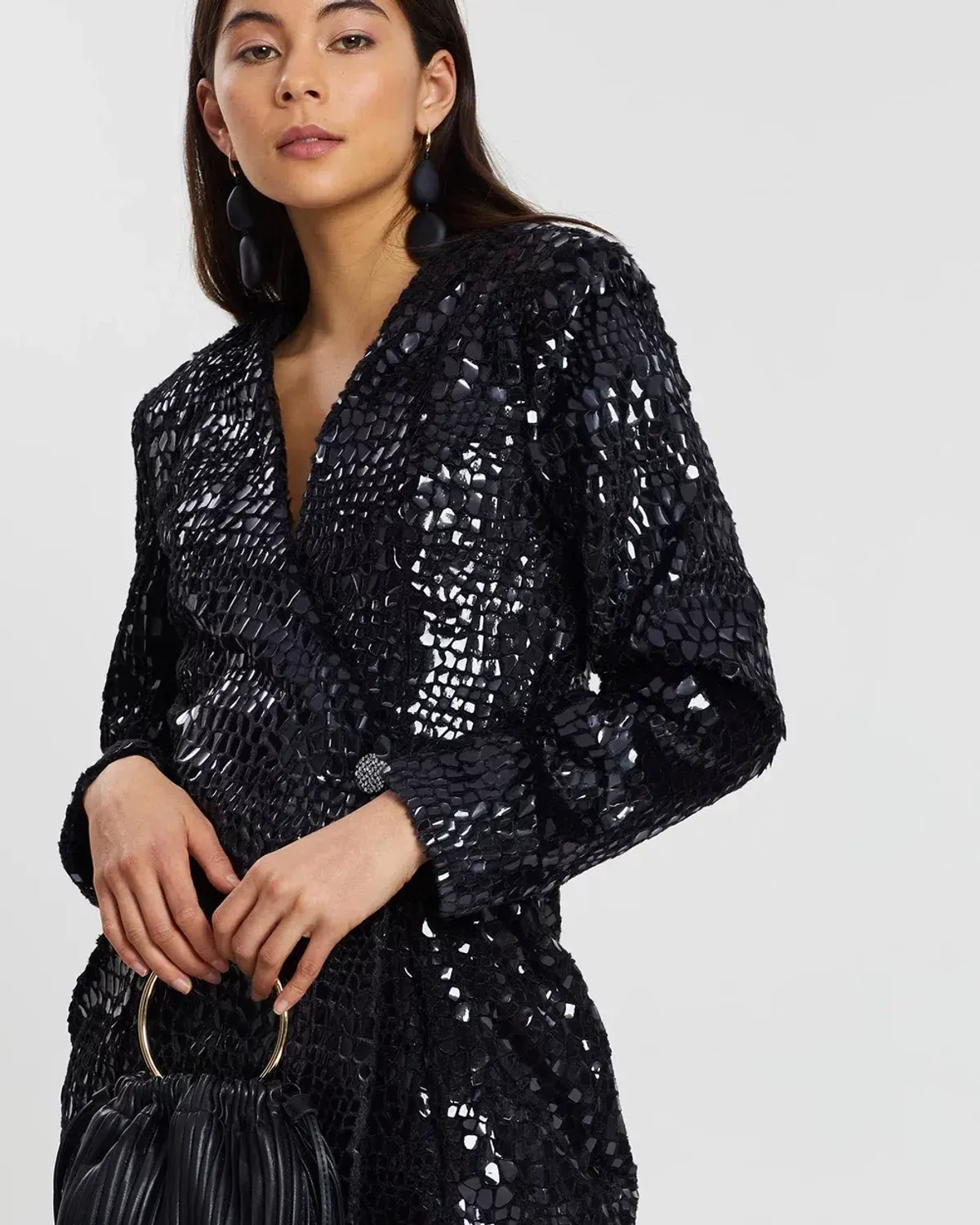 Eliya the Label Victoria Blazer Dress Black Size 10 - Image 4