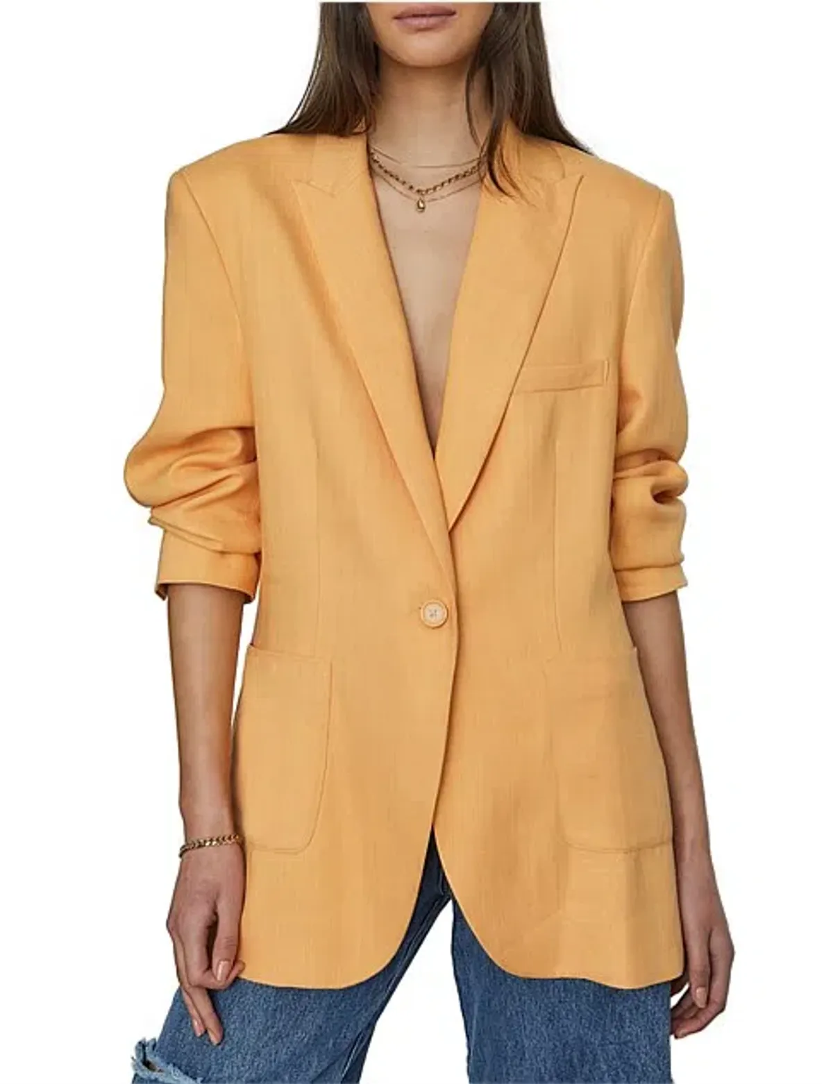 Viktoria and Woods Capulet Blazer Lava Bralette & Dawson Shorts Set Yellow Size 2 - Image 7