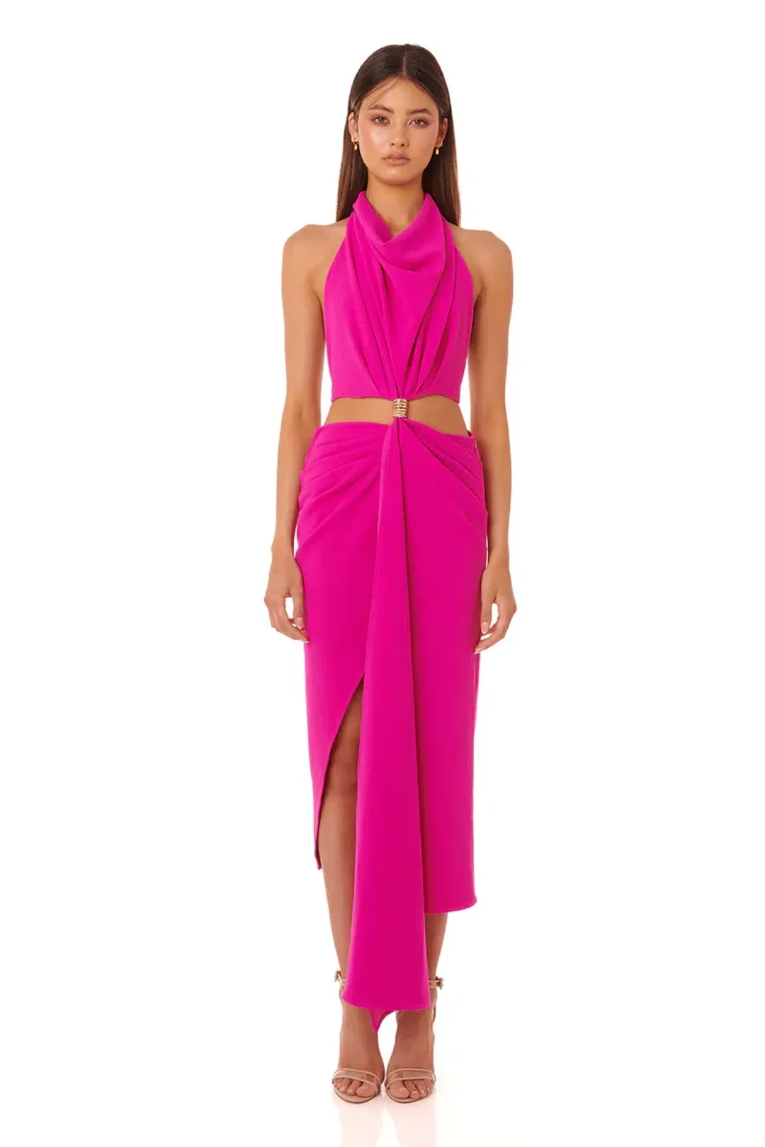 Eliya the Label Aphrodite Dress in Fuchsia Pink Size 8 for rent on The Volte - main image