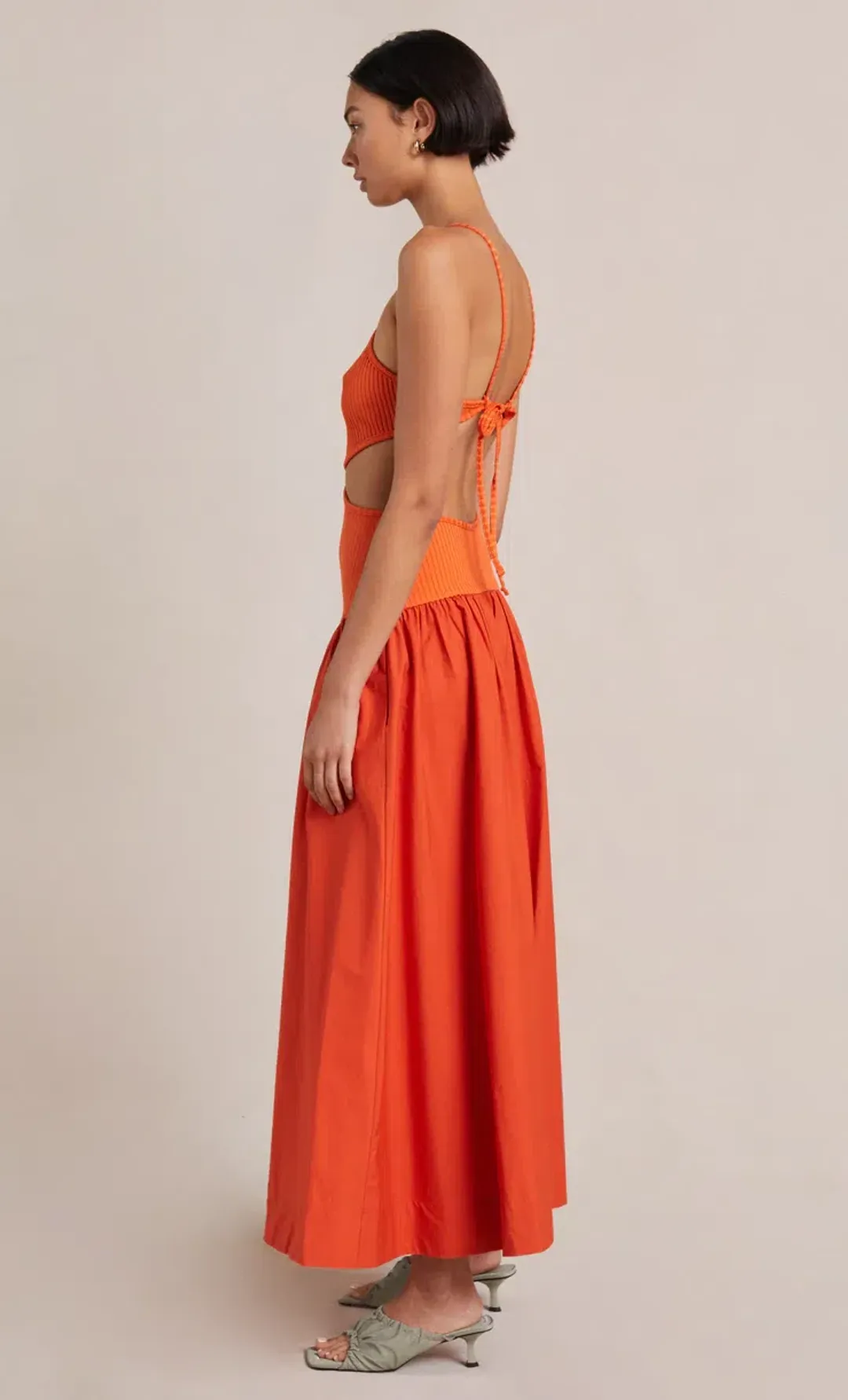 Bec & Bridge Ula Cut Out Maxi Dress Chilli Orange Size S / AU 8 for rent on The Volte - main image