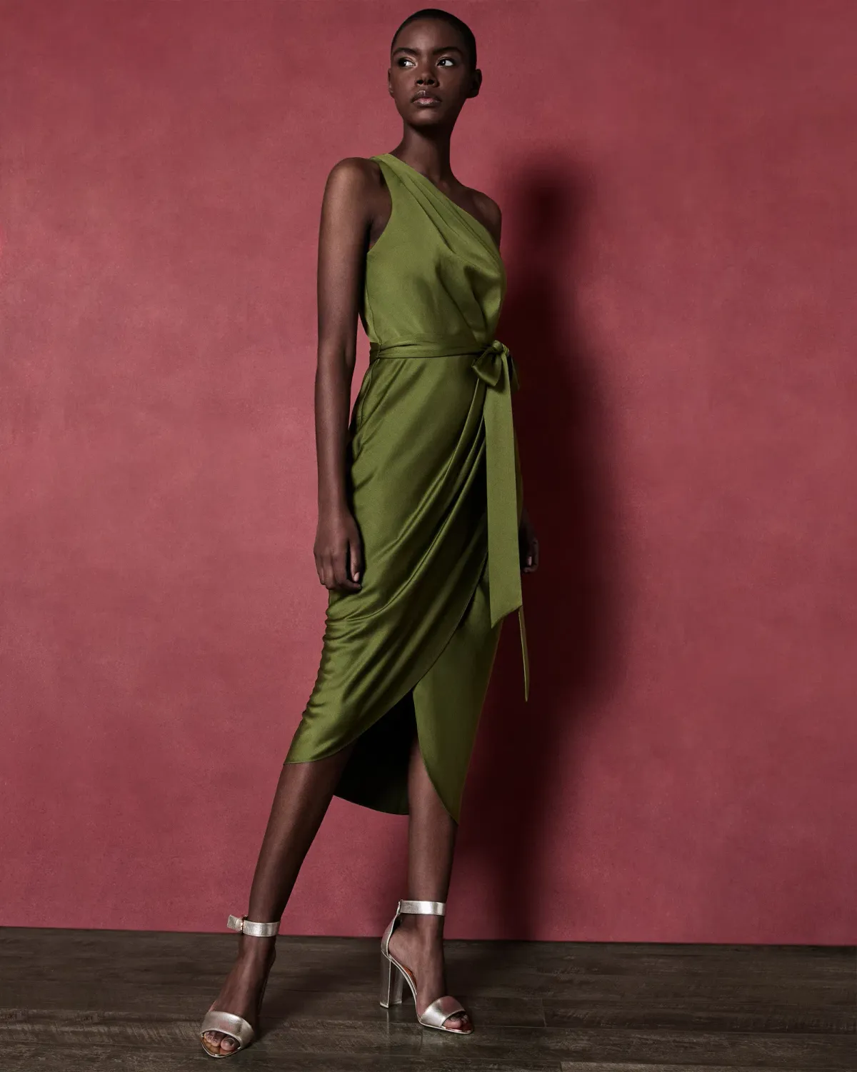 Ted Baker Gabie Dress Green Size 8 - Image 3