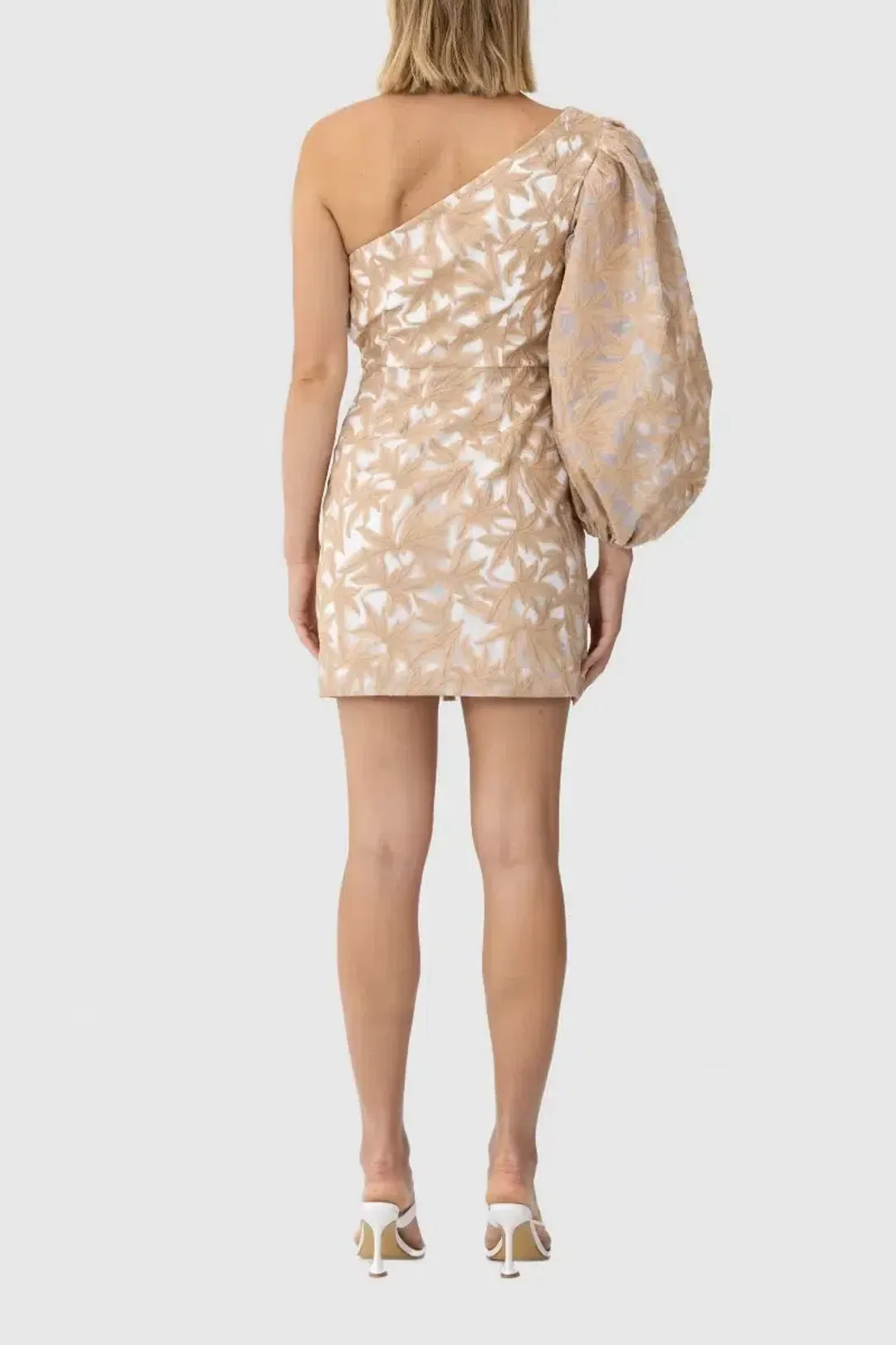 Keepsake the Label Parallel Mini Dress in Porcelain W Tan Size 12 for rent on The Volte - main image