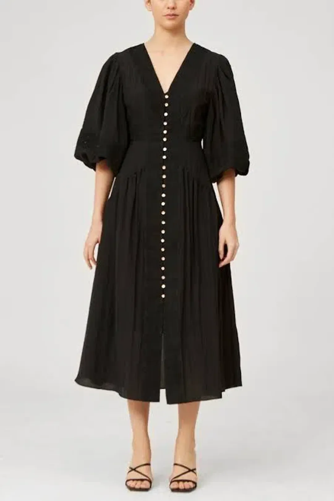 Keepsake the Label Moving On Midi Dress Black Size 10 for rent on The Volte - main image