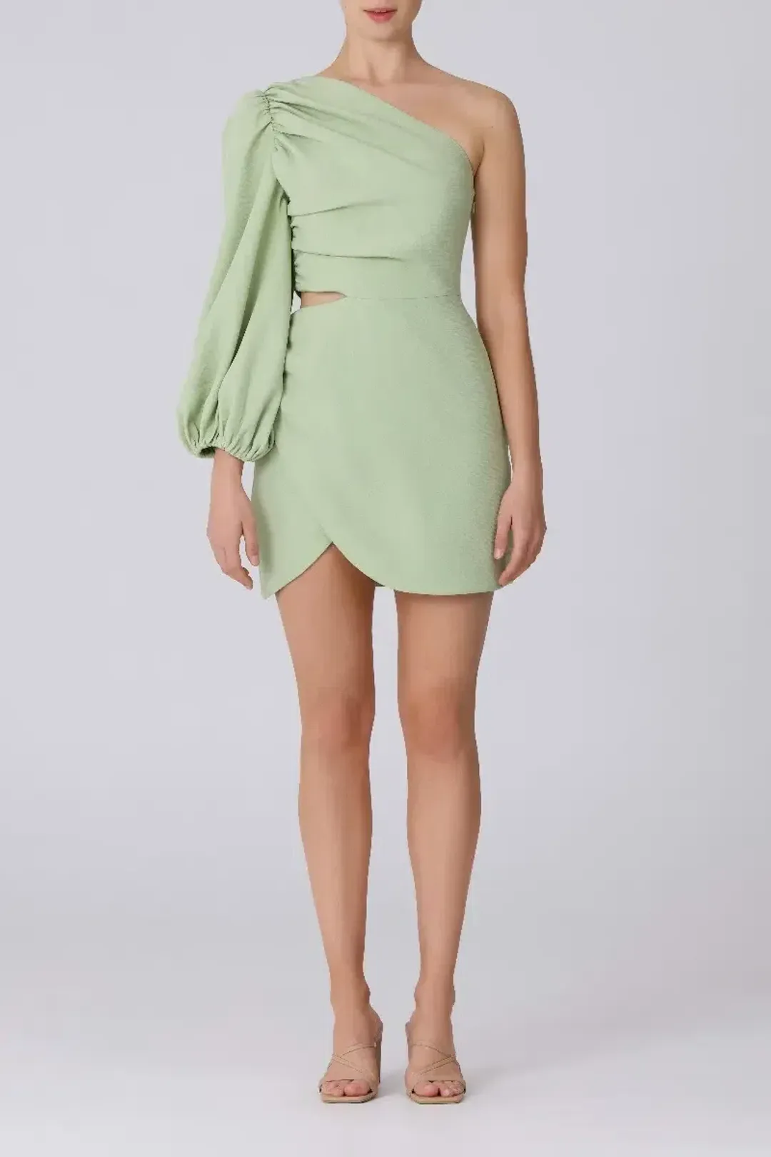 Keepsake the Label Tryst Mini Dress in Apple Green Size 12 for rent on The Volte - main image