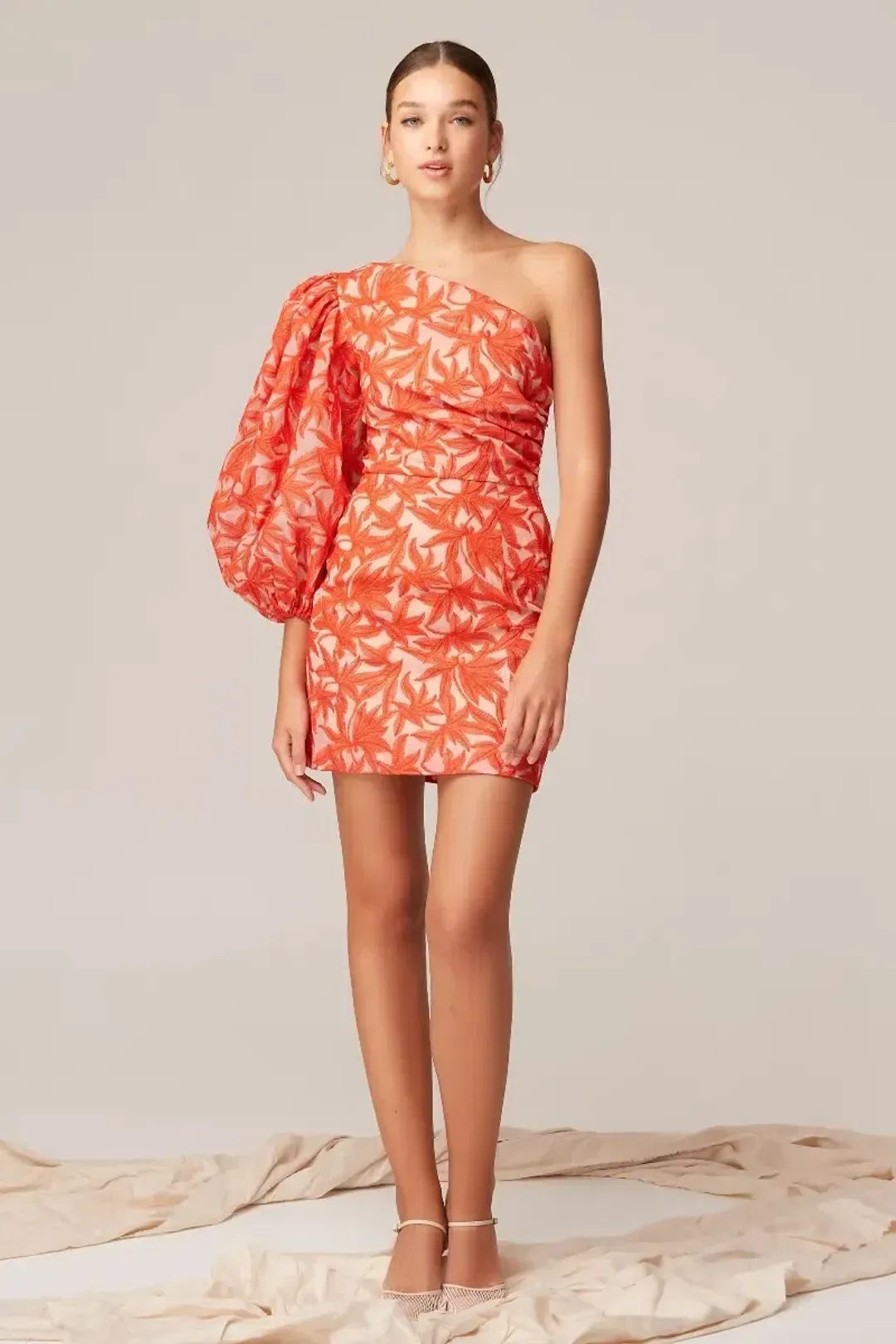 Keepsake the Label Parallel Mini Dress Cosmetic W Chili Print Size 10 for rent on The Volte - main image