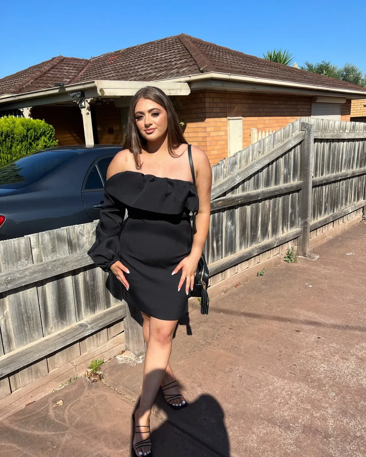 Bianca & Bridgett Camilla Dress Black Size 12 - Image 5