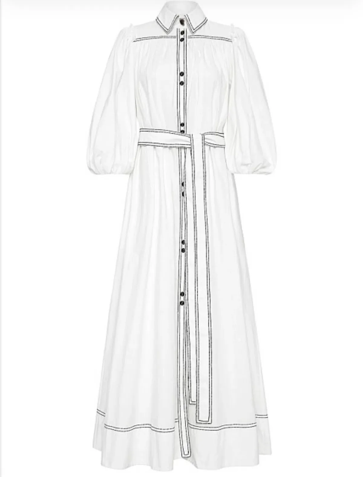 Aje Epiphany Shirtdress  White Size 8 - Image 4