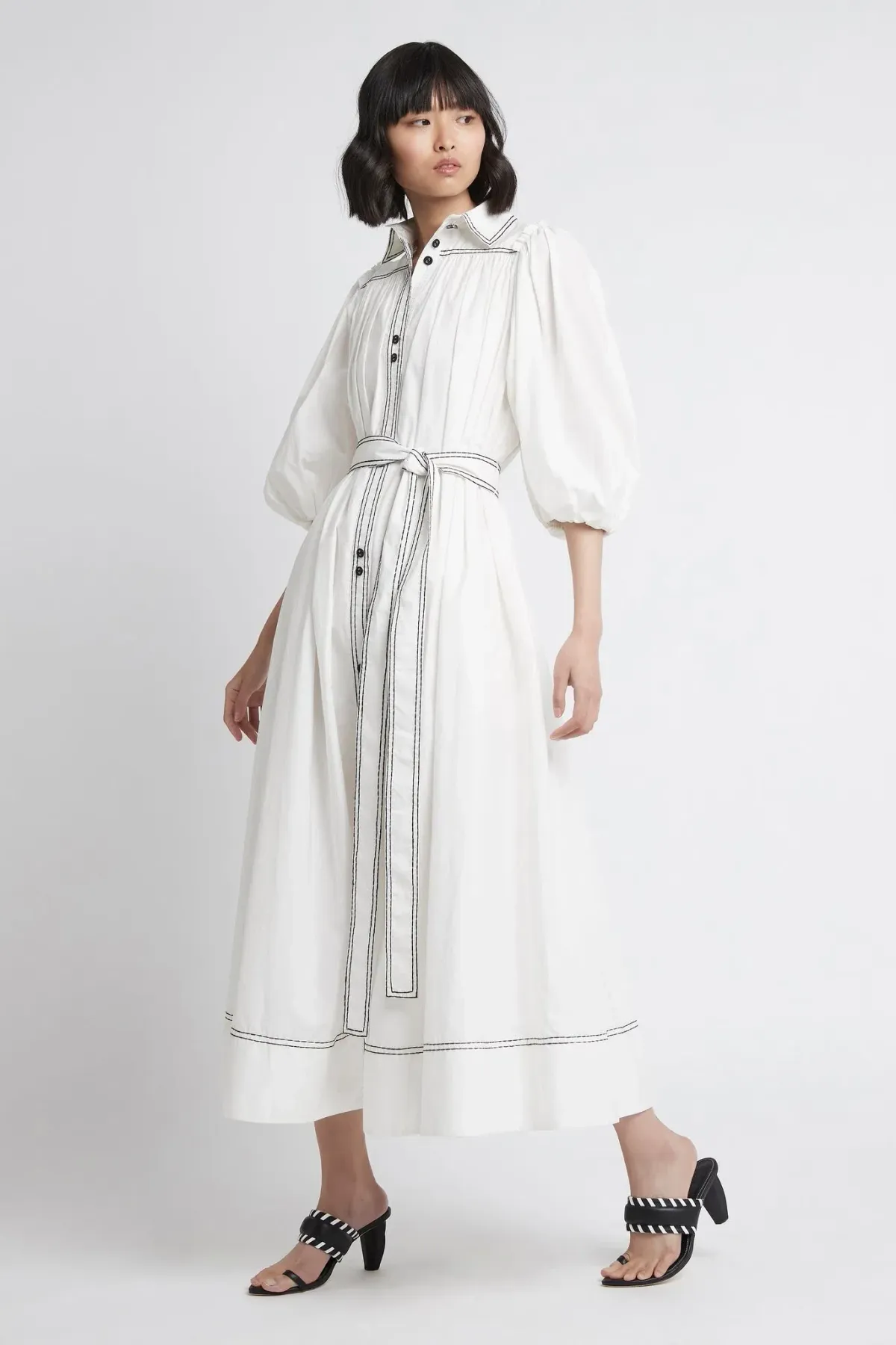 Aje Epiphany Shirtdress  White Size 8 - Image 1