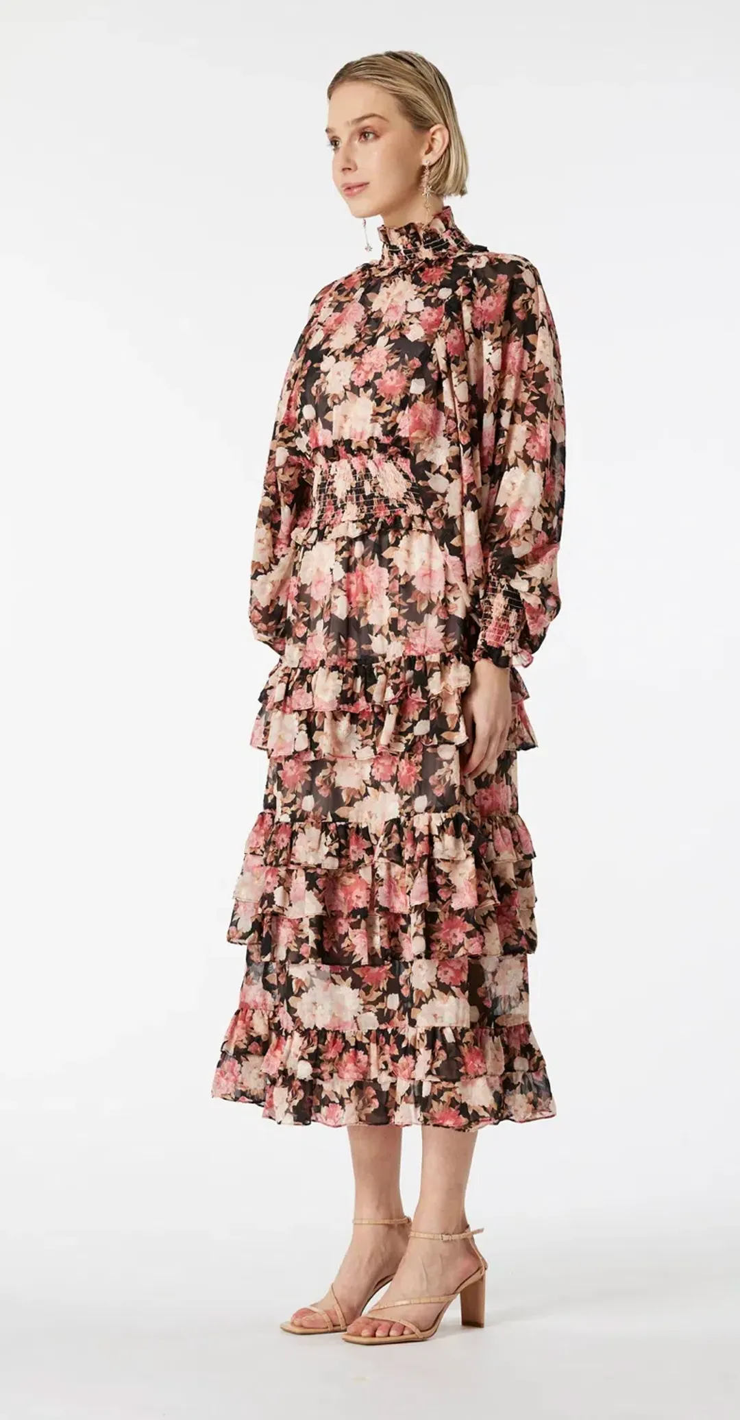 Elliatt Sonvia Maxi Dress Print Size 10  for rent on The Volte - main image