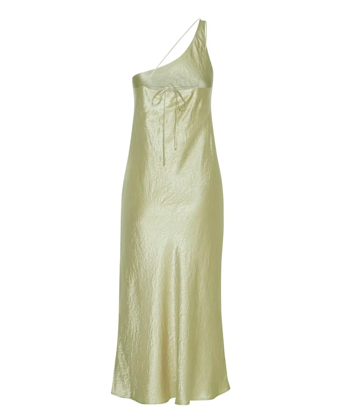 Third Form Crush Bias One Shoulder Midi Dress Apple Green Size 8 - Image 9