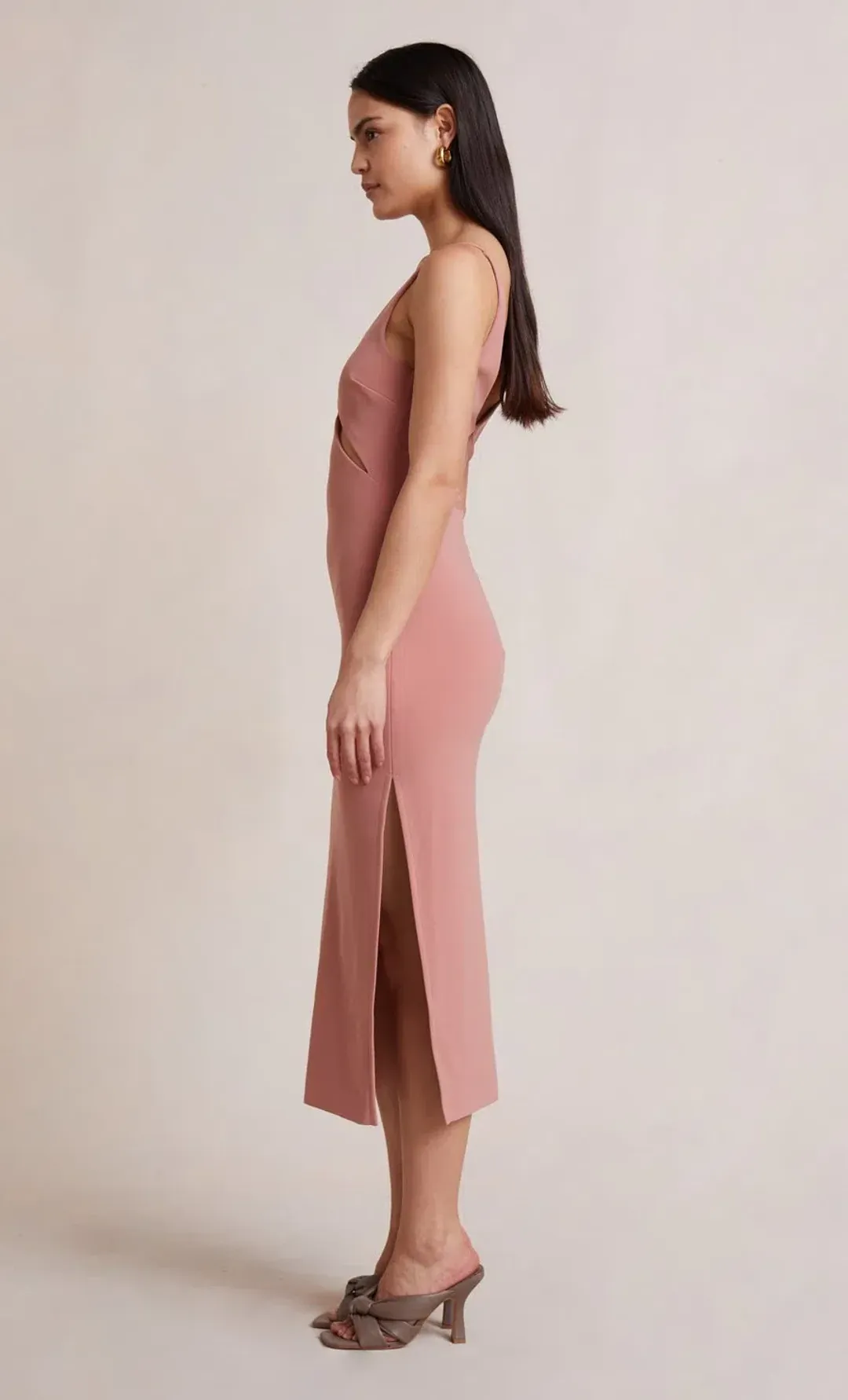 Bec & Bridge Livania Midi Dress Pink Size 6 for rent on The Volte - main image