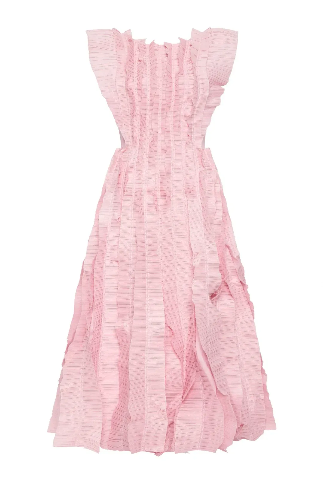 Aje Hybrid Midi Dress Rose Pink Size AU 12 for rent on The Volte - main image