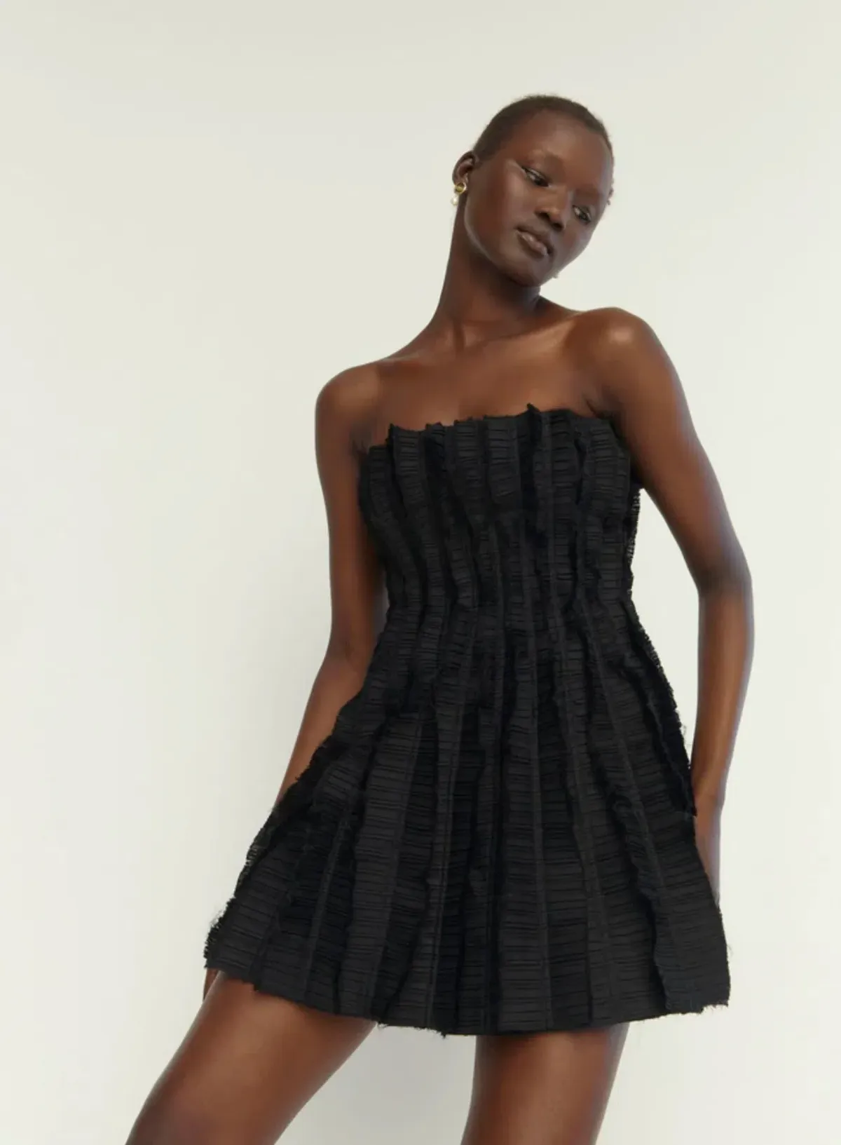 Aje Hybrid Sleeveless Mini Dress Black Size 12  - Image 3