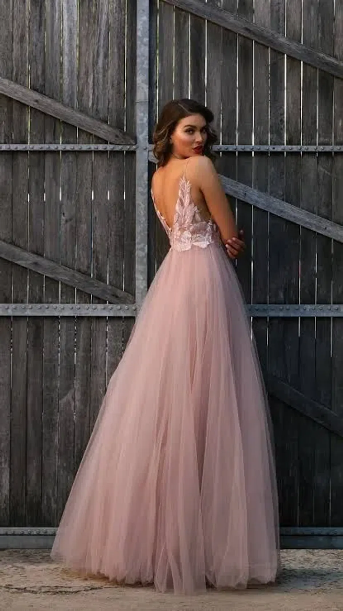 Jadore Odette Gown Blush Size 8 - Image 2