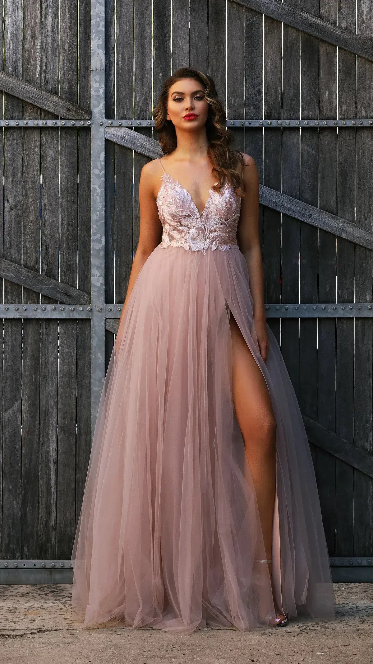 Jadore Odette Gown Blush Size 8 - Image 1