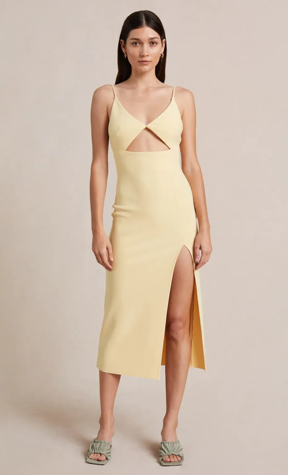 Bec & Bridge Josette Midi Dress Butter Size 8 - Image 1