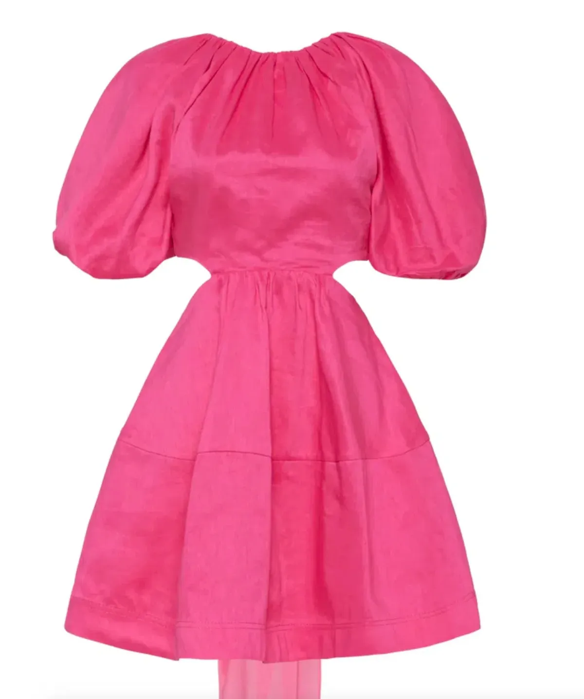 Aje Admiration Lace Up Mini Dress Pink Size 6 - Image 3