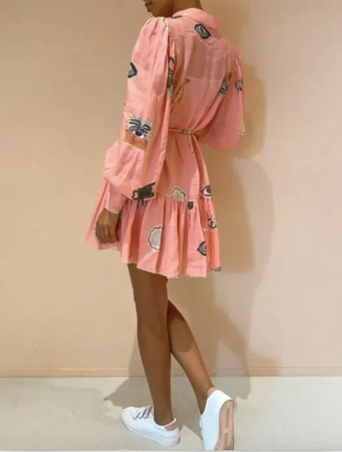 Alemais Cleo Smock Mini Dress Pink Size 12 - Image 2