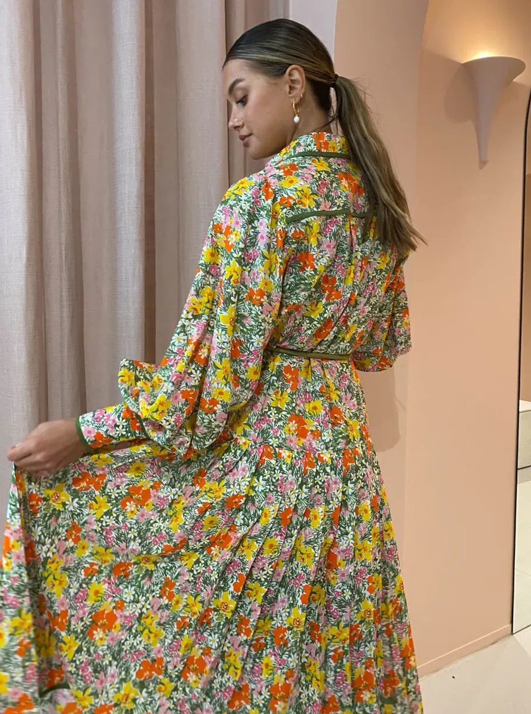 Alemais Cabana Midi Shirtdress Print Size 8  for rent on The Volte - main image