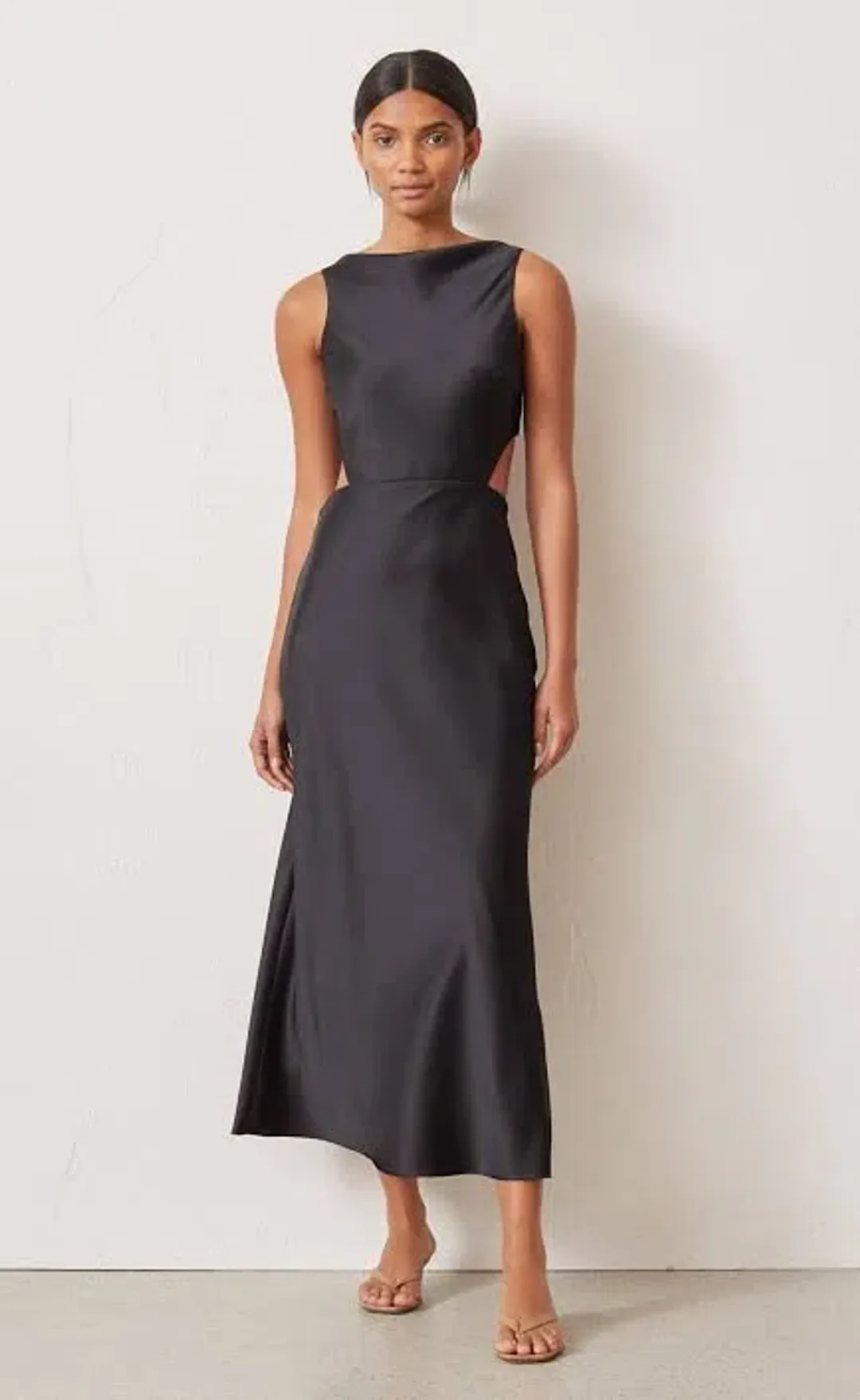 Bec & Bridge Seraphine Cut Out Midi Dress Black Size 8 for rent on The Volte - main image