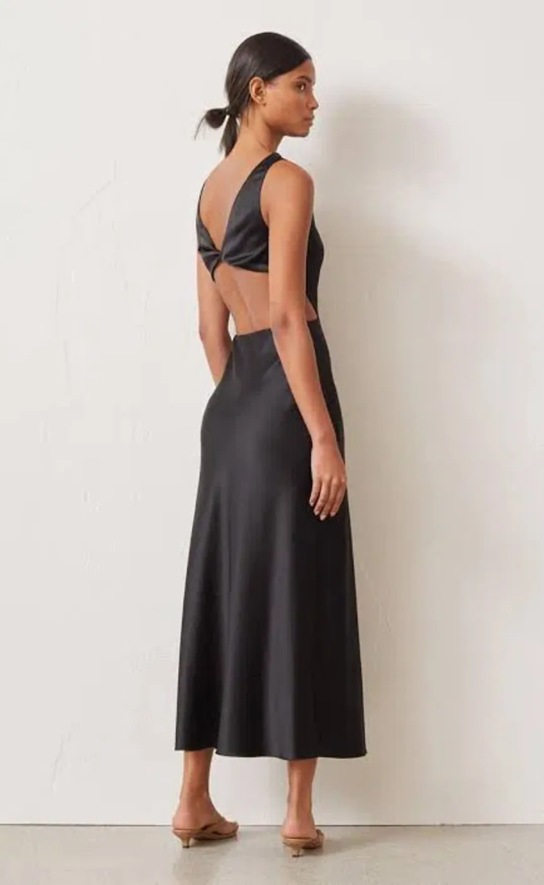 Bec & Bridge Seraphine Cut Out Midi Dress Black Size 8 for rent on The Volte - main image