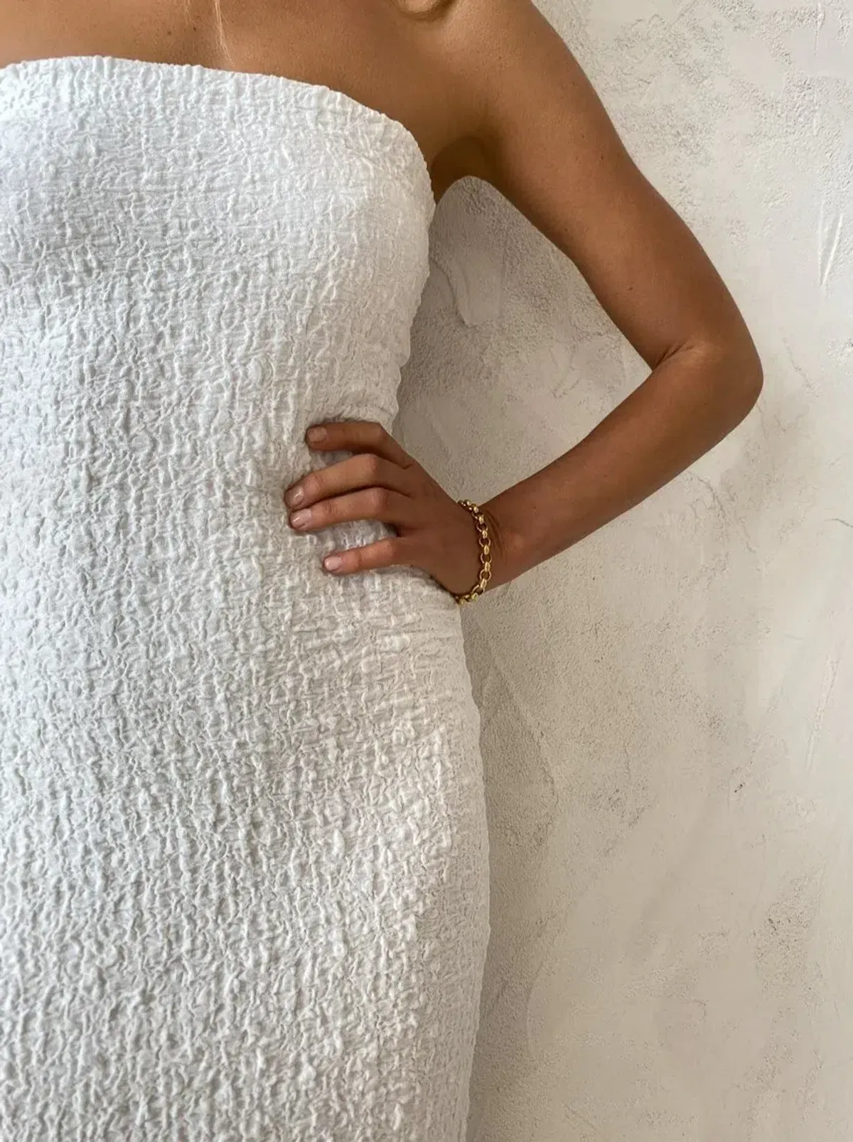 Ownley Petra Dress in Ivory White Size 8 - Image 5