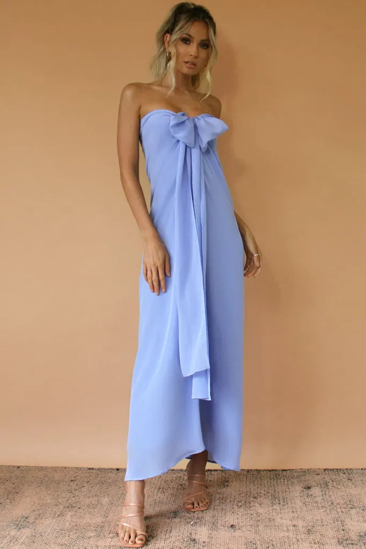 Sisters The Label Sasha Gown - Vienna Sky Silk - Image 3