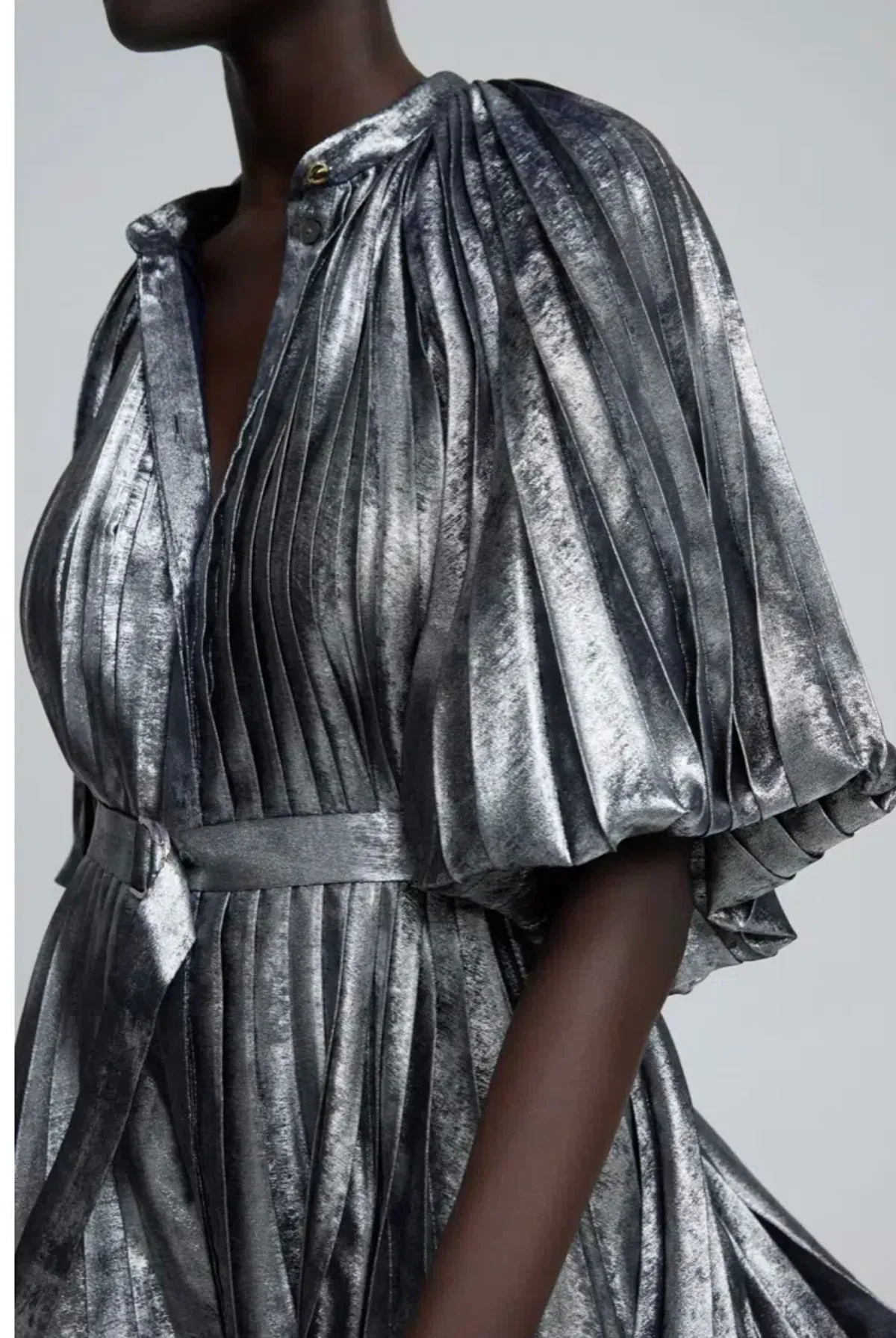 Acler The Preston Dress in Gunmetal Size 12  - Image 2