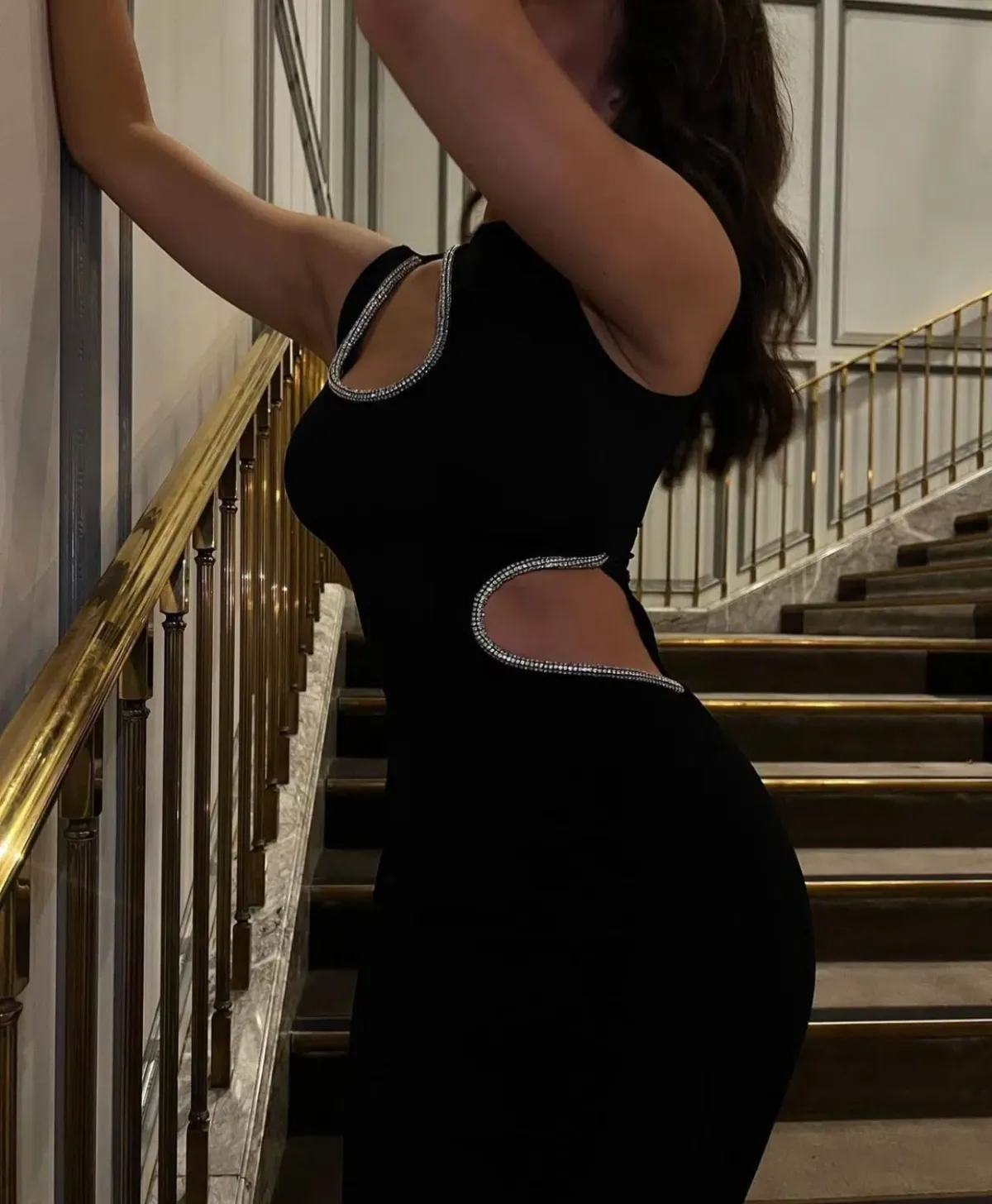 Ivona Skelo Vivia Dress Black Size 6 - Image 5