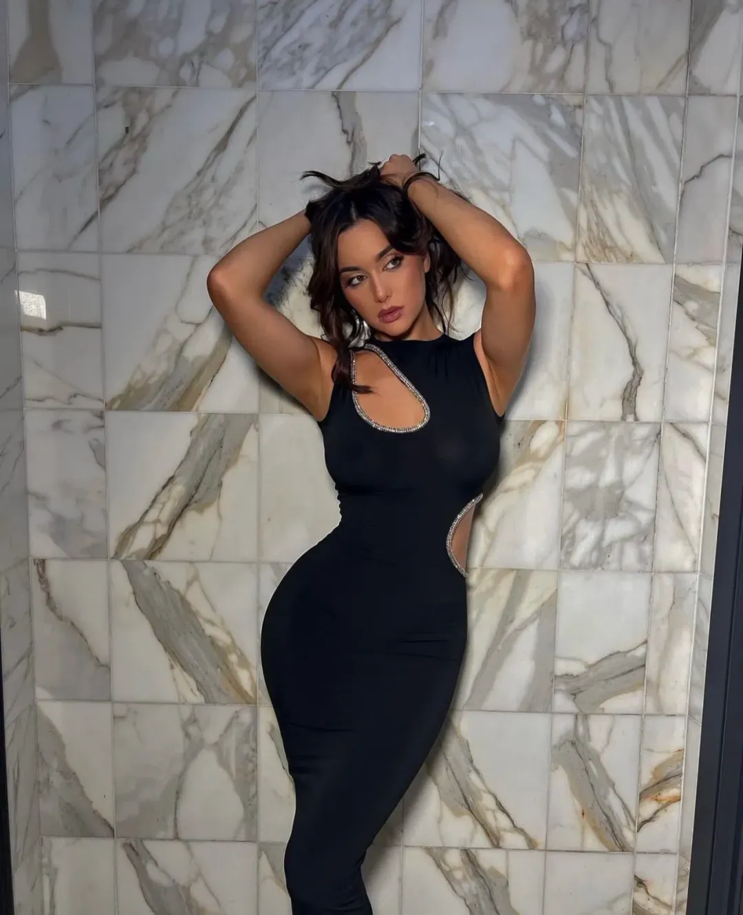 Ivona Skelo Vivia Dress Black Size 6 for rent on The Volte - main image