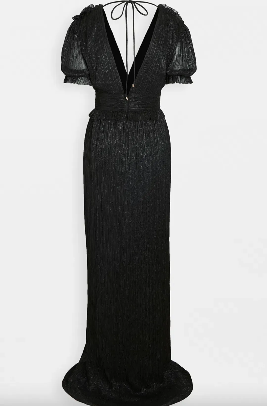 Rebecca Vallance The Luna Shortsleeve Gown Black Size 8 for rent on The Volte - main image