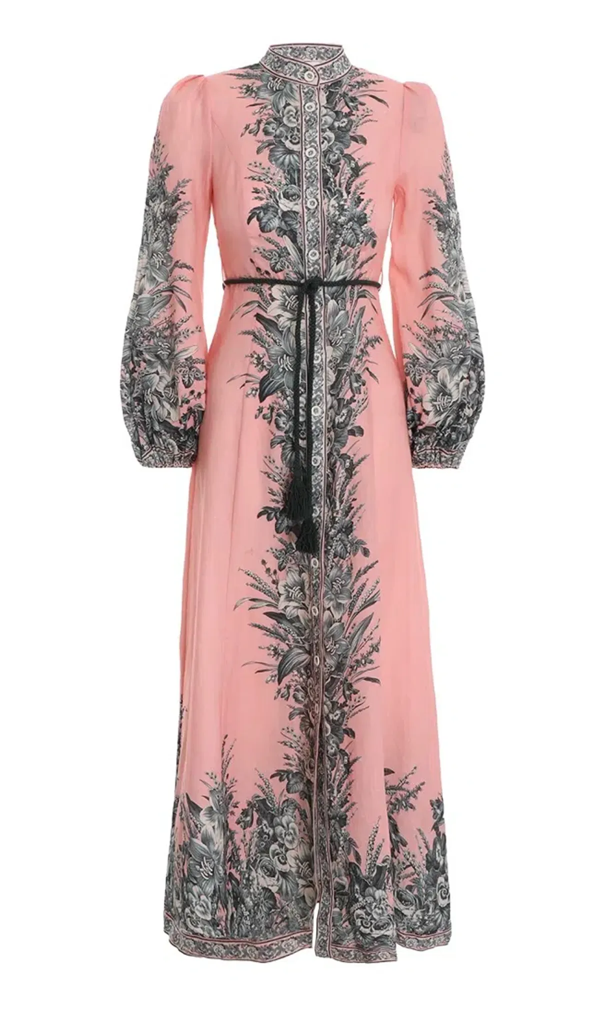 Zimmermann Moonshine Billow Long Dress Pink Size 1 - Image 3