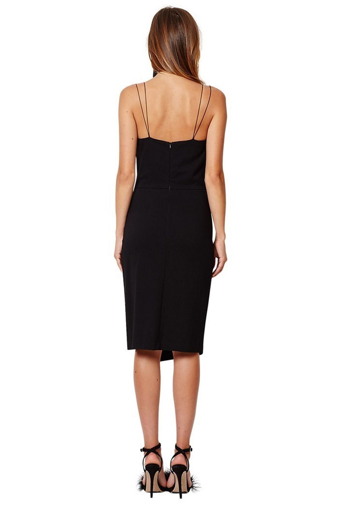 Bec and Bridge plunging neckline midi dress  for rent on The Volte - main image