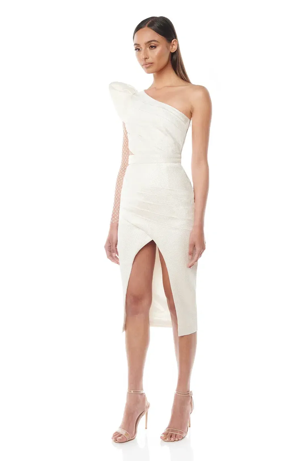 Eliya The Label Melanie Dress Champagne Size 10 for rent on The Volte - main image
