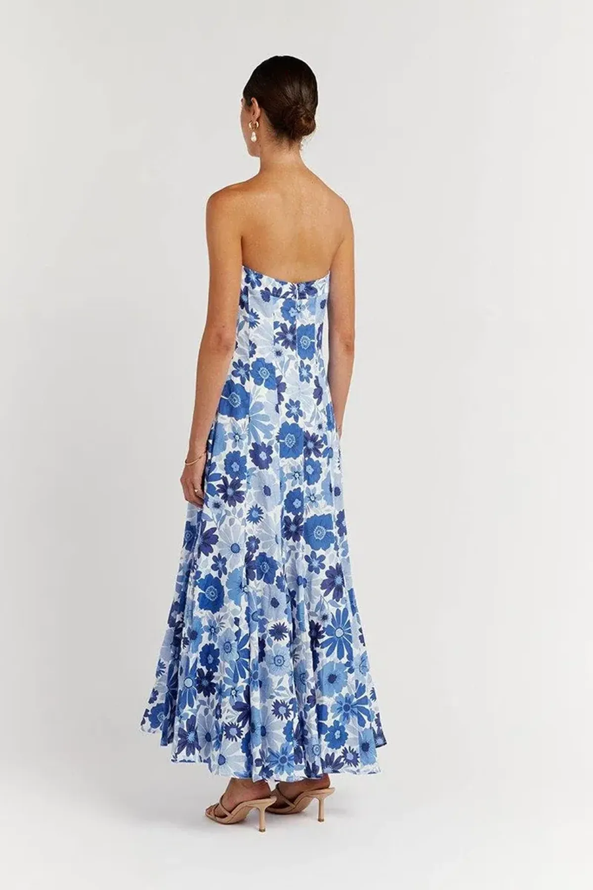 Dissh Lori Bloom Linen Panel Midi Dress Print Size 8 - Image 2