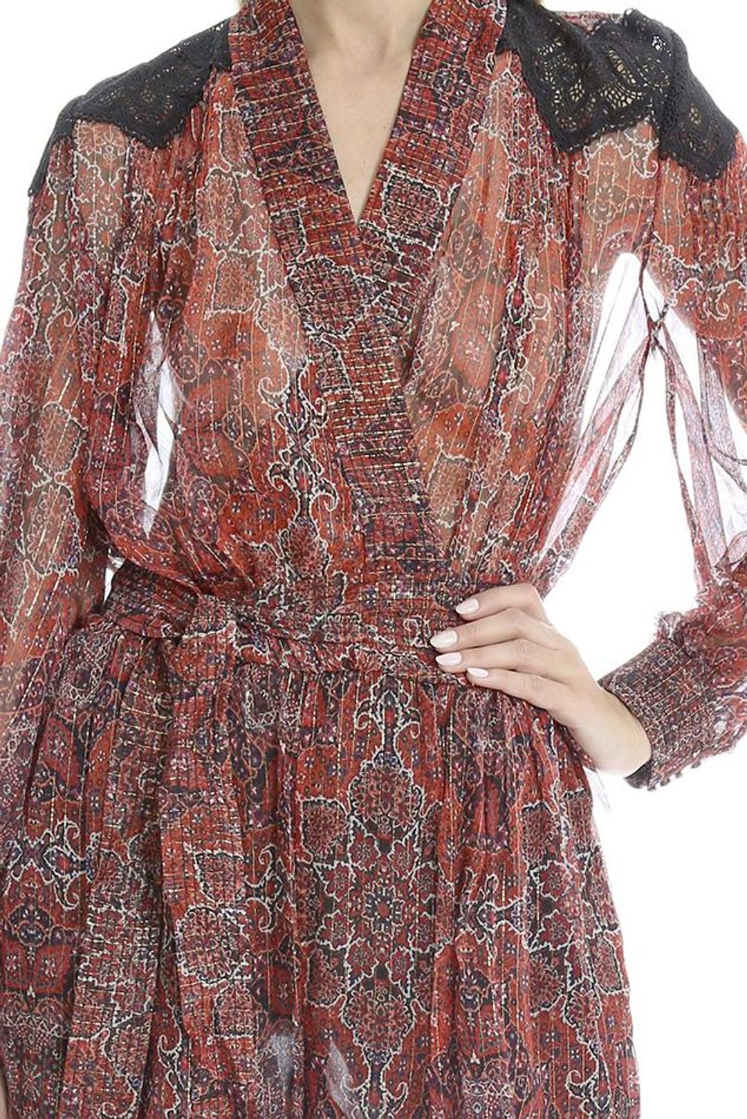 Zimmermann Empire Filigree Playsuit Rouge Konya Size 1 / AU 10 for rent on The Volte - main image