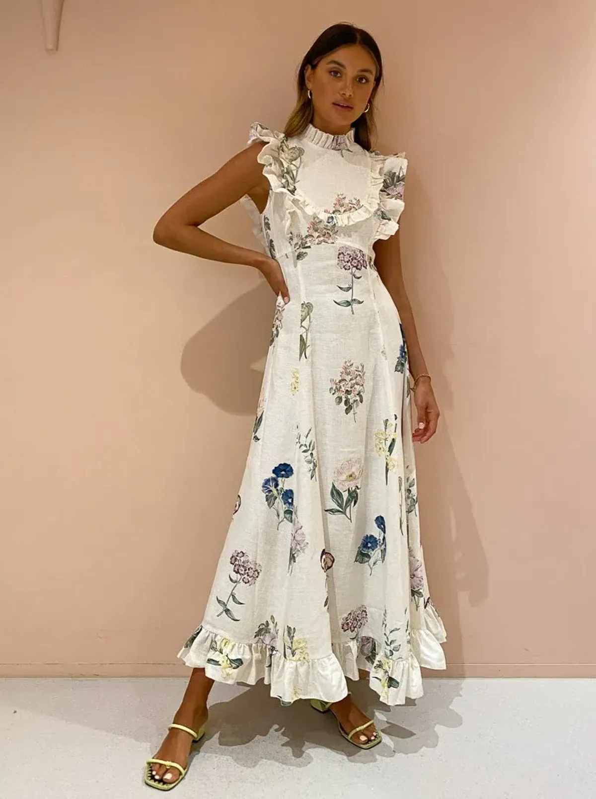 Alemais Jules Floral Midi Dress AU10 (22:06) - Image 2