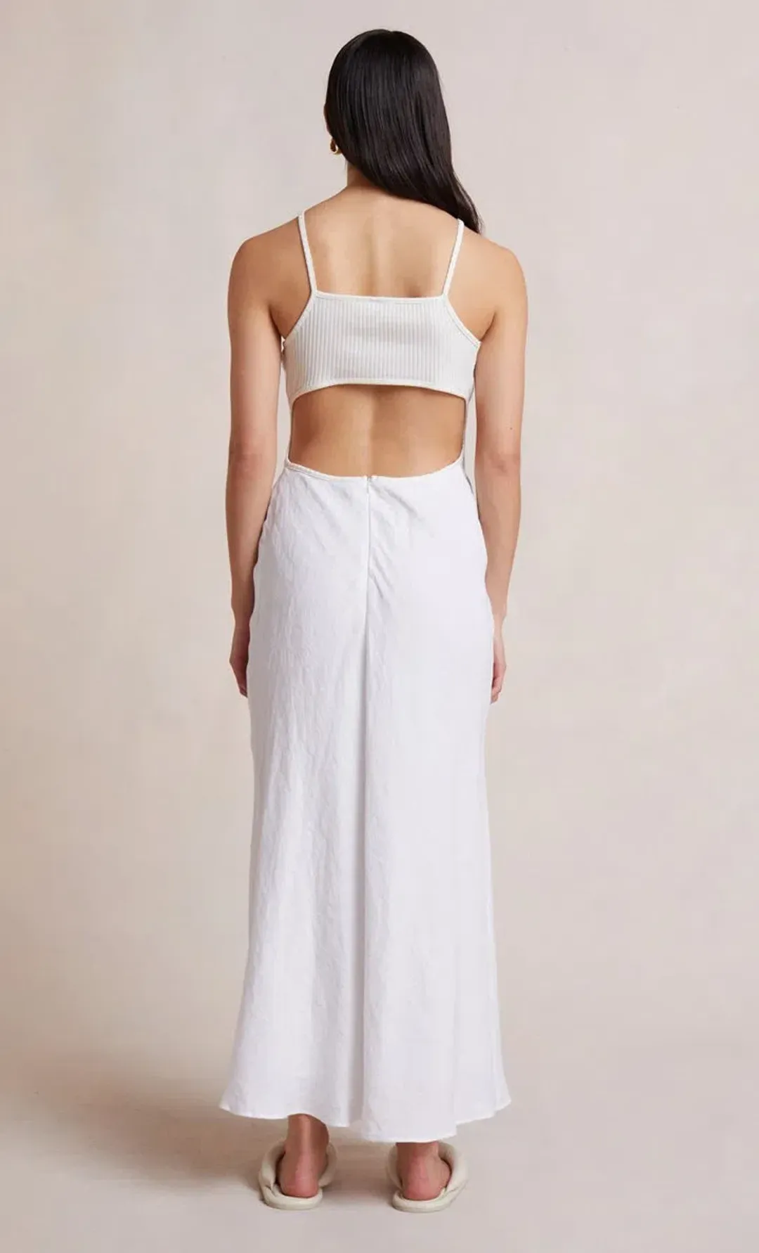 Bec & Bridge Sabella Maxi Dress Ivory Size 10  for rent on The Volte - main image