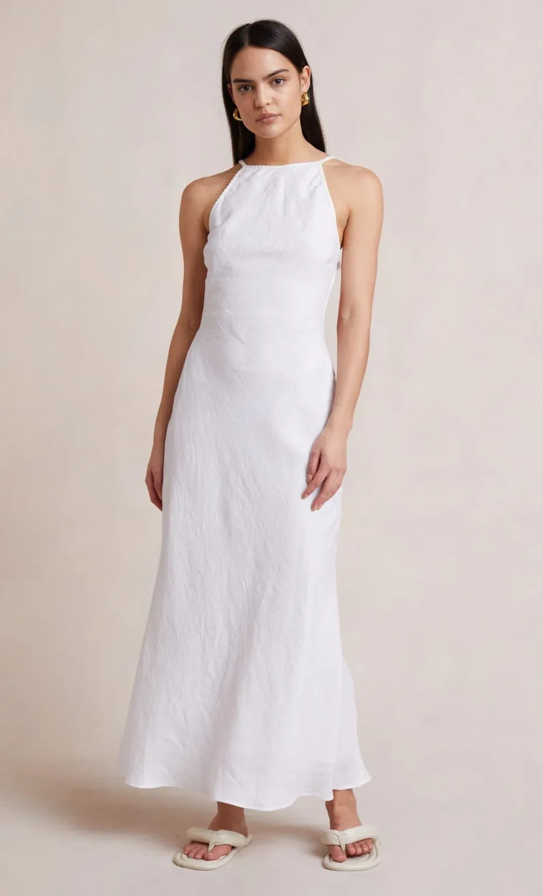 Bec & Bridge Sabella Maxi Dress Ivory Size 10  for rent on The Volte - main image