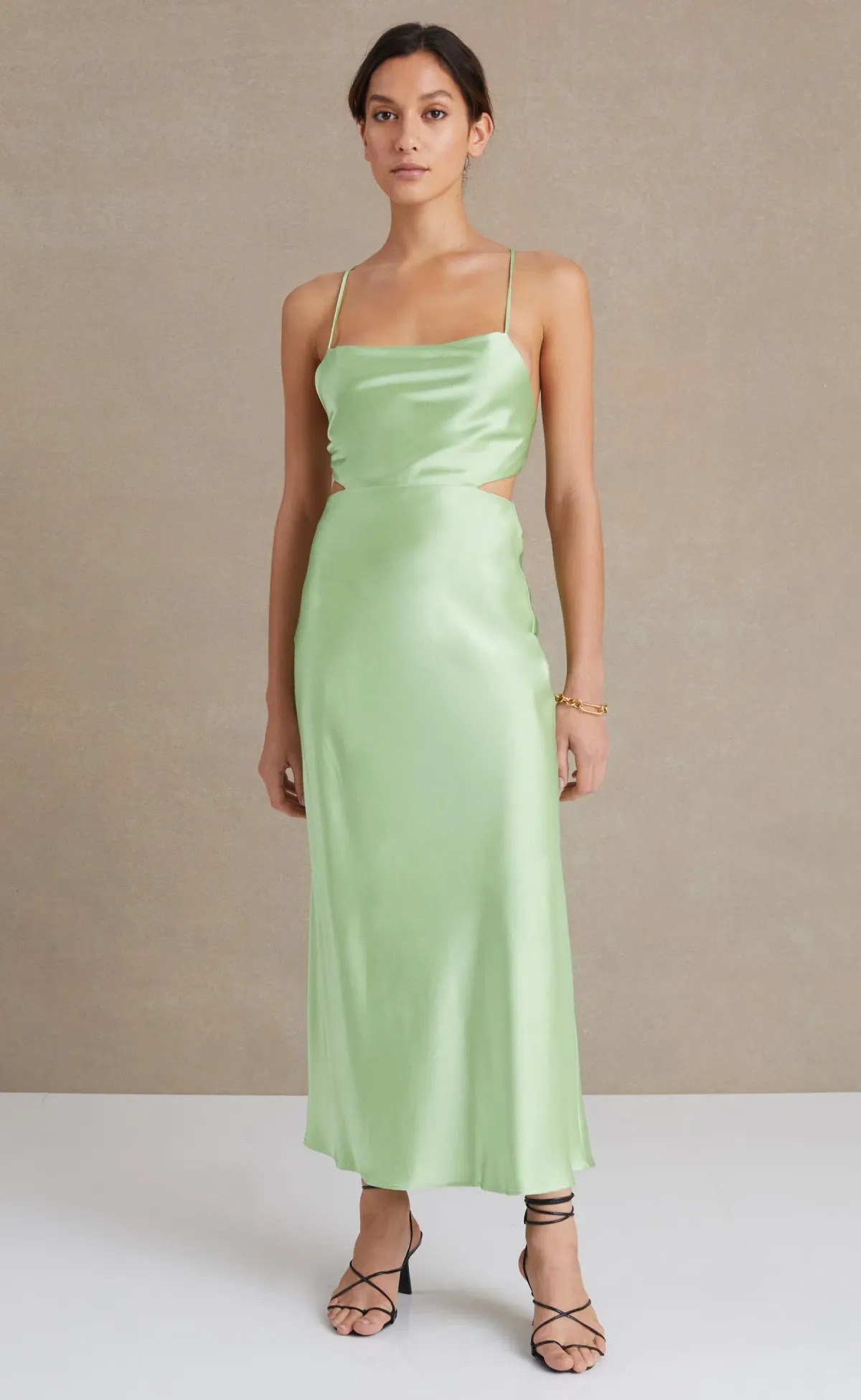 Bec & Bridge  Raquel Midi Dress Green Apple Size 12  - Image 1