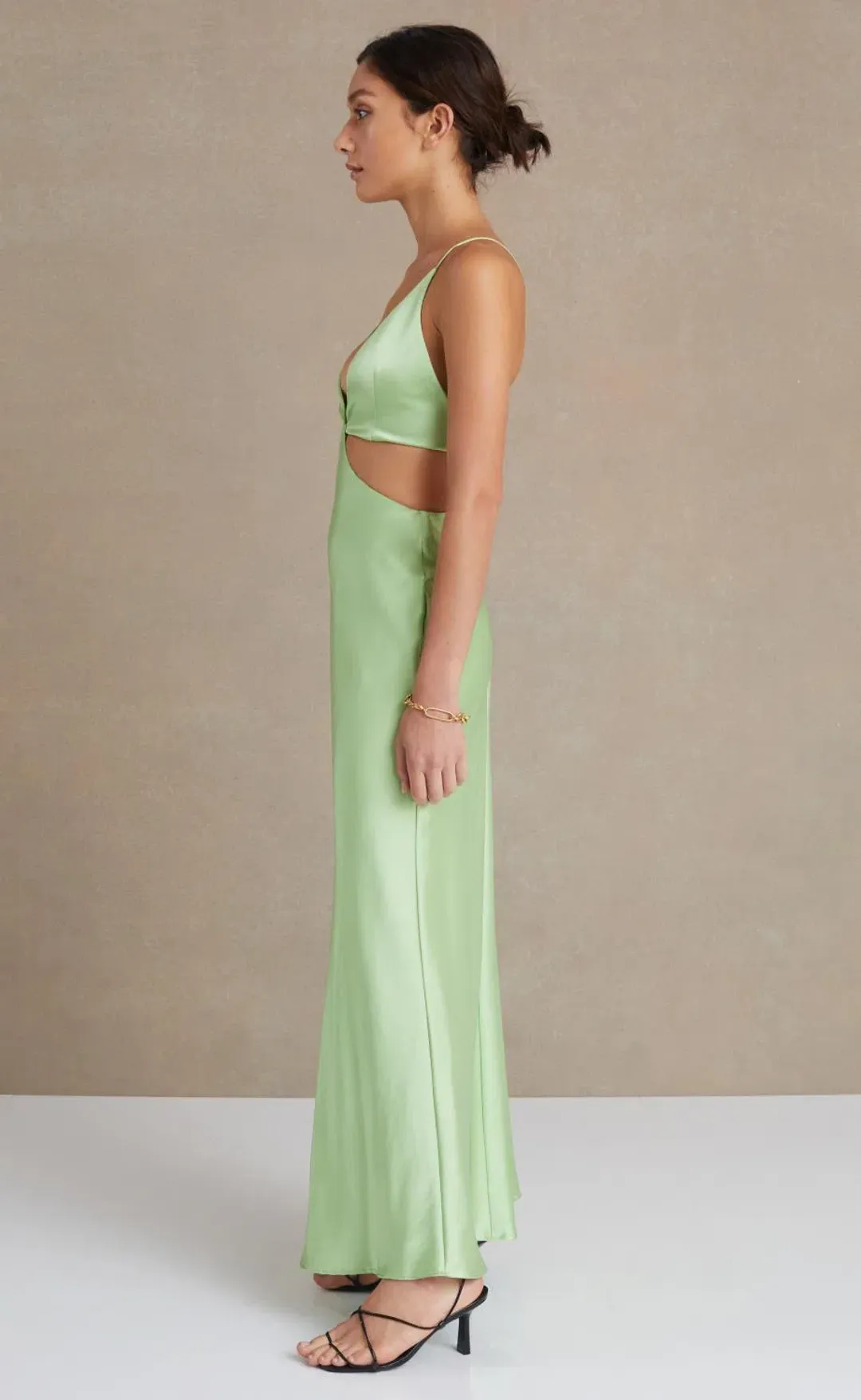 Bec & Bridge Ciao Bella Maxi Dress Green Apple Size 12 for rent on The Volte - main image
