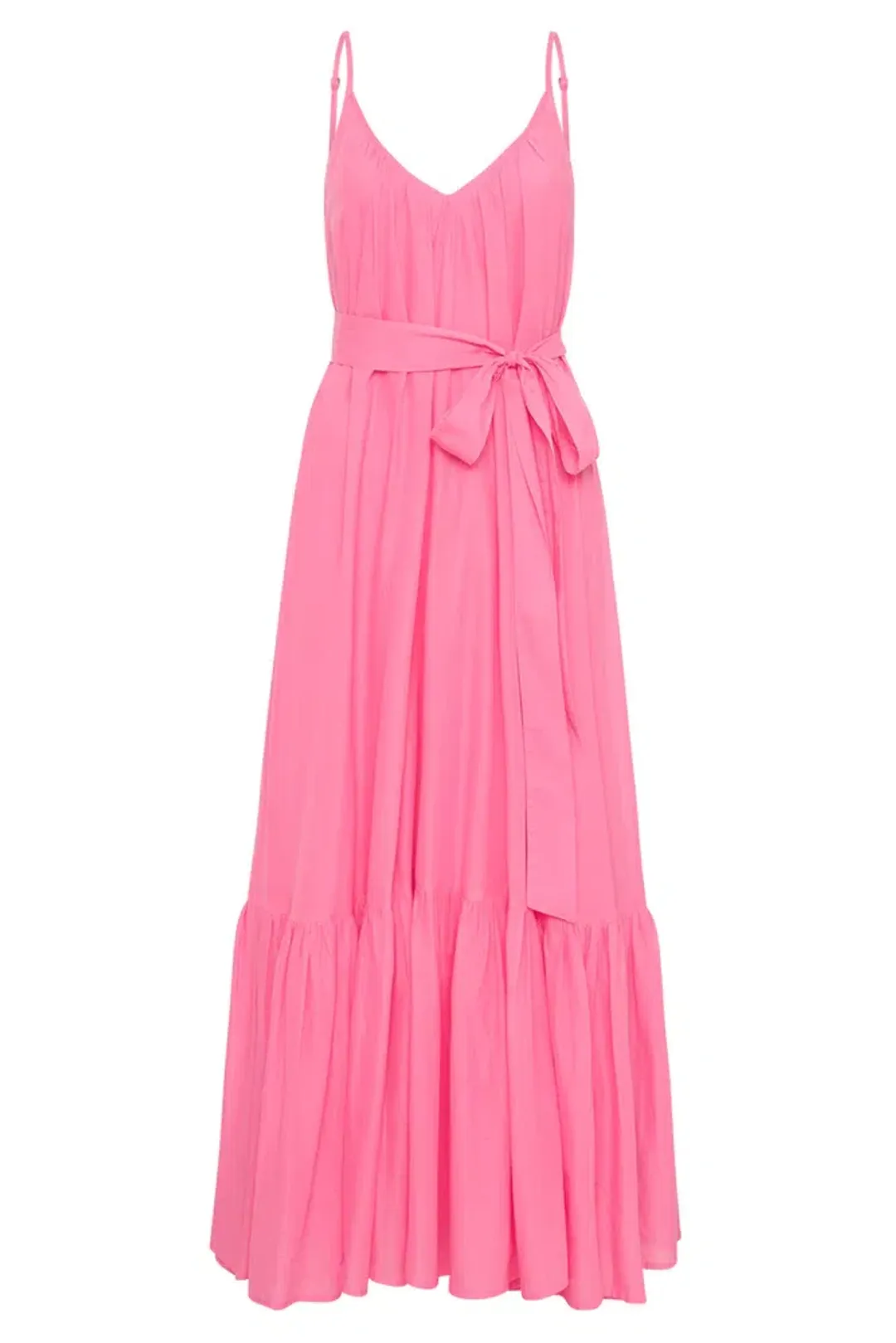 Spell Azalea Strappy Maxi Dress Pink Size 12 for rent on The Volte - main image