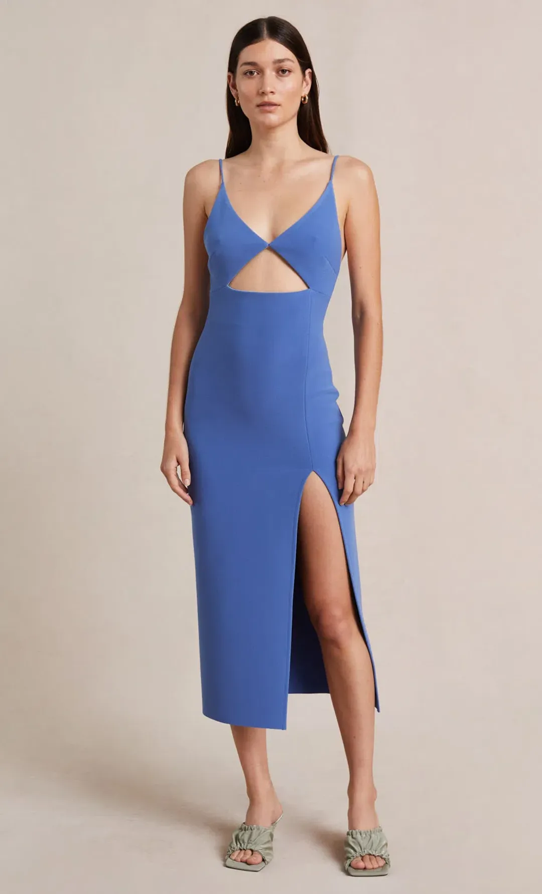 Bec & Bridge Josette Midi Dress French Blue Size 8  for rent on The Volte - main image