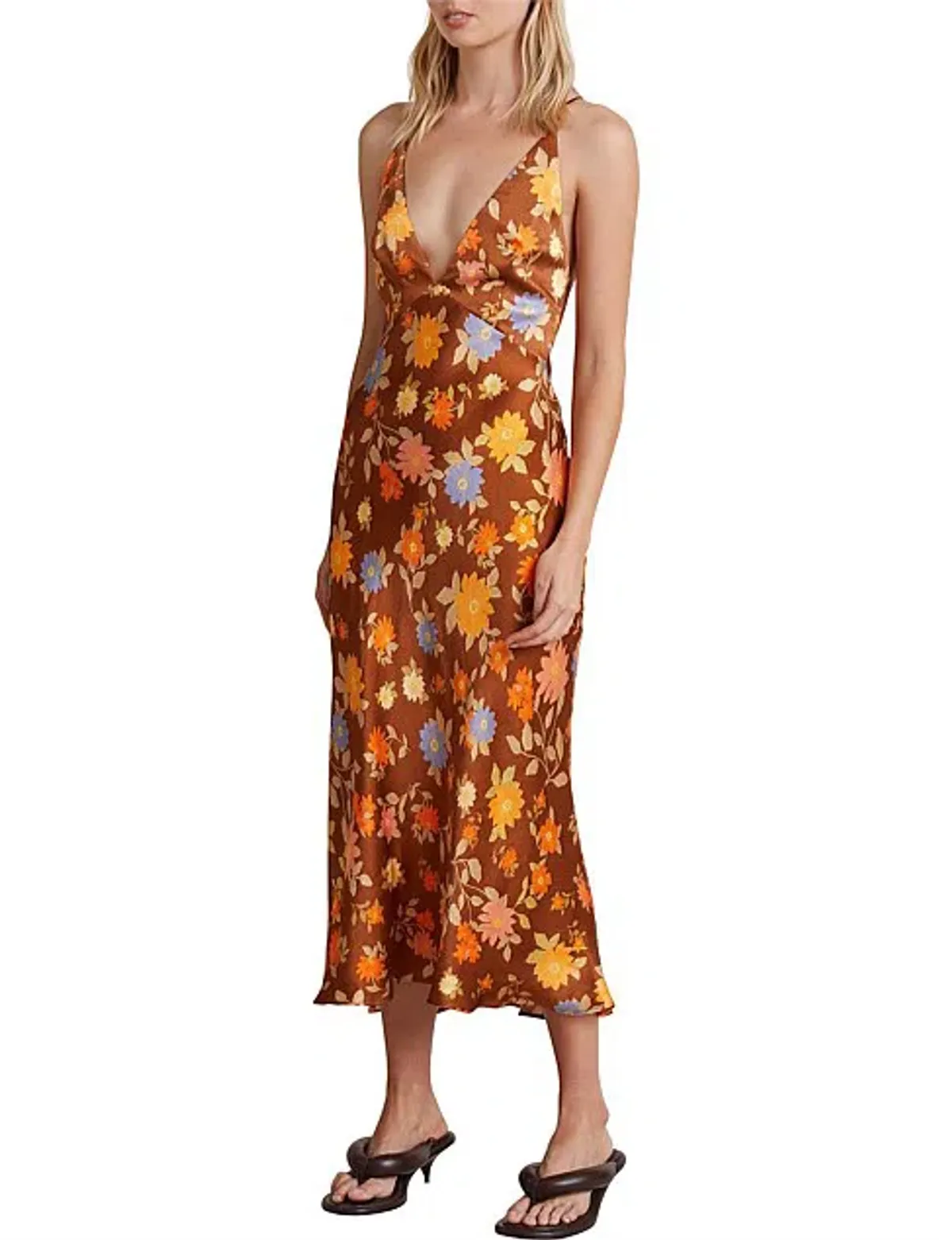 Bec & Bridge Valentina Midi Dress Print Size 6  - Image 4